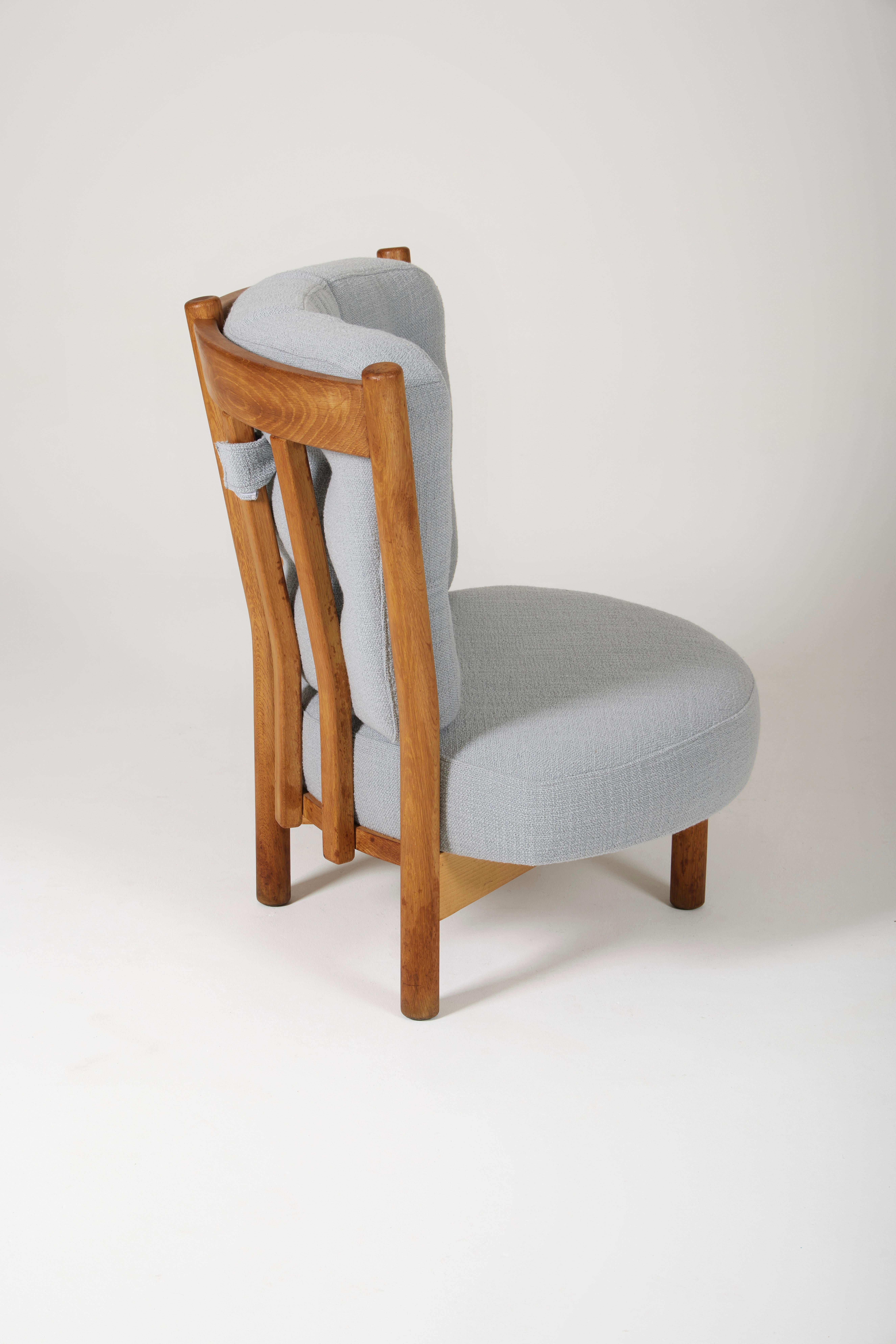 Armchair by Guillerme & Chambron For Sale 3