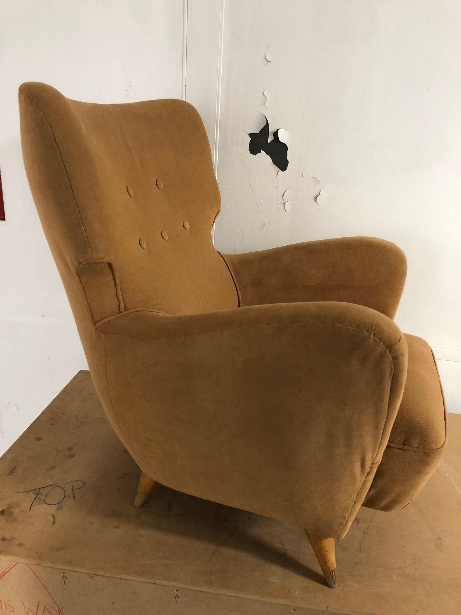 French Armchair by Henri Caillon for Erton, 1956