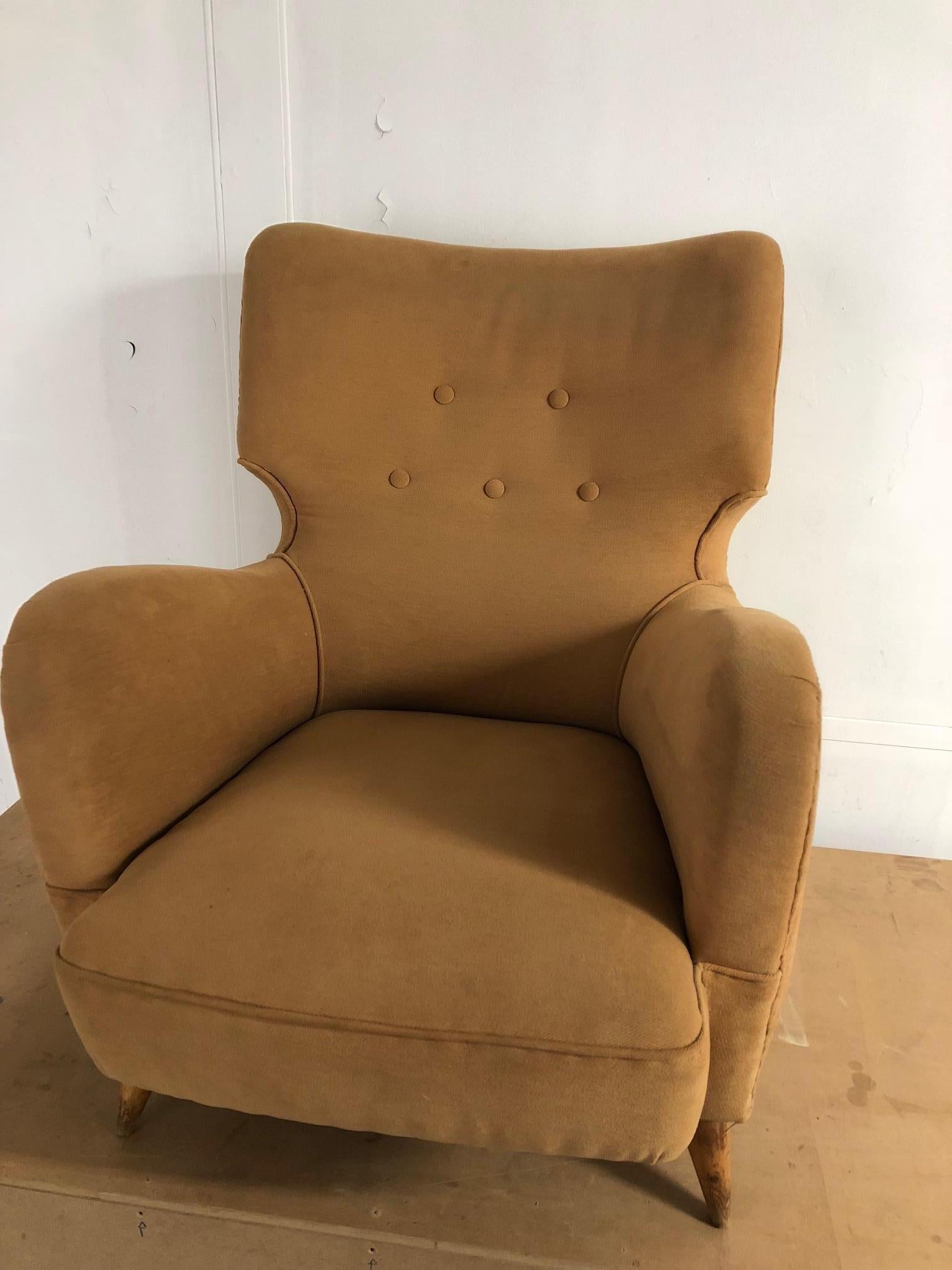 Armchair by Henri Caillon for Erton, 1956 In Good Condition In Paris, FR