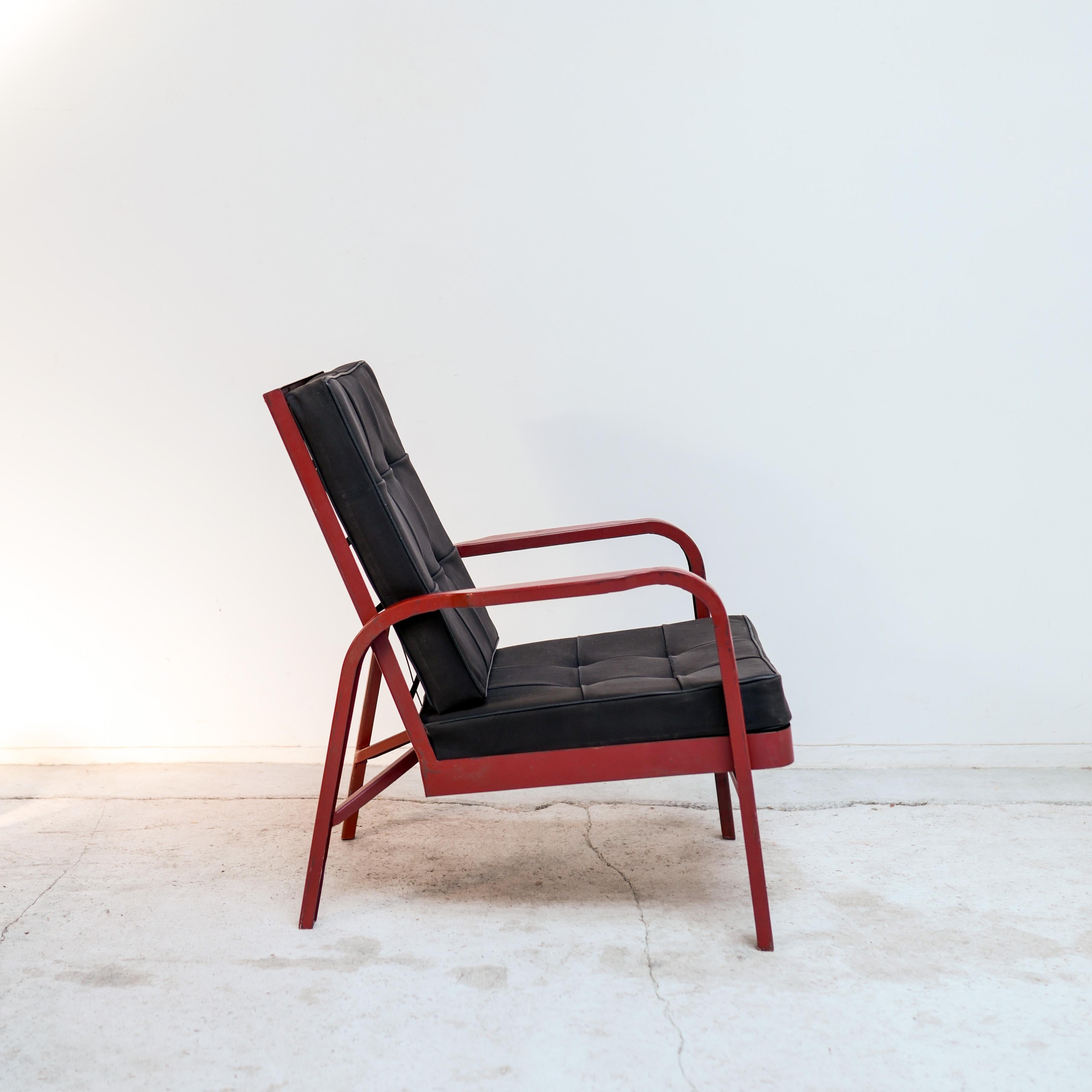 Mid-20th Century Armchair by Jean Prouvé & Jules Leleu, France, circa 1936 For Sale