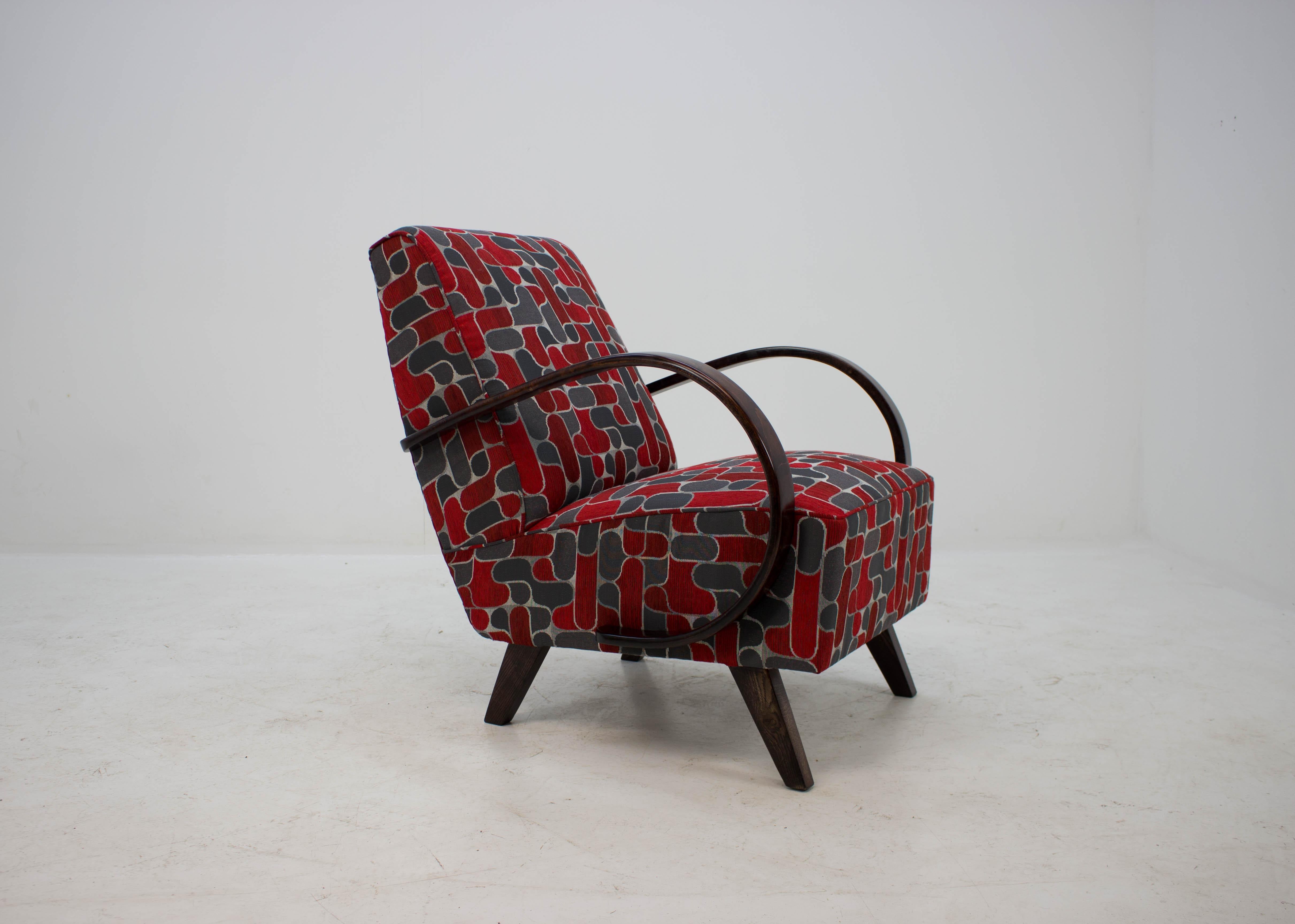 Armchair by Jindrich Halabala for UP Zavody, 1950s In Good Condition In Praha, CZ