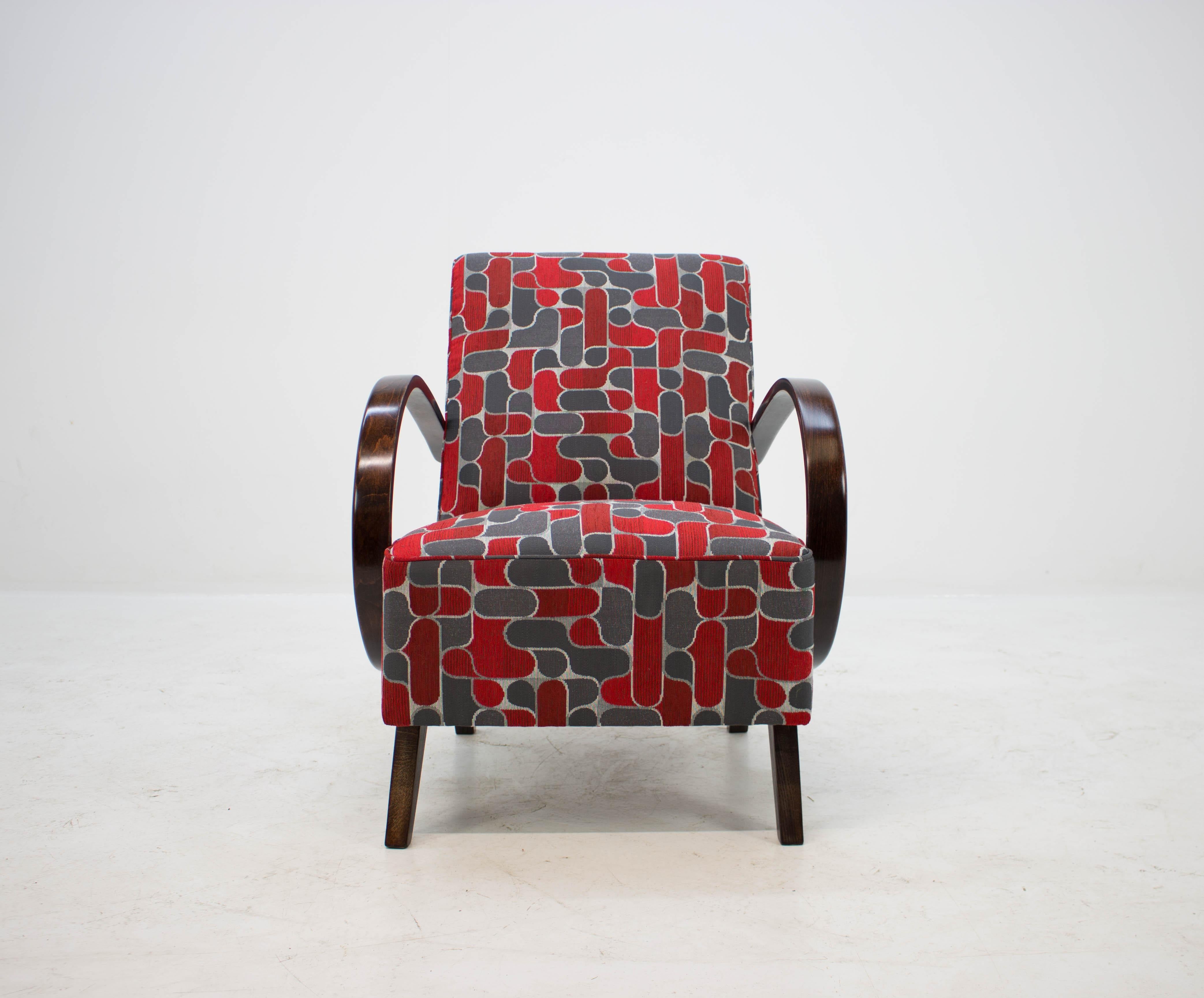 Mid-20th Century Armchair by Jindrich Halabala for UP Zavody, 1950s