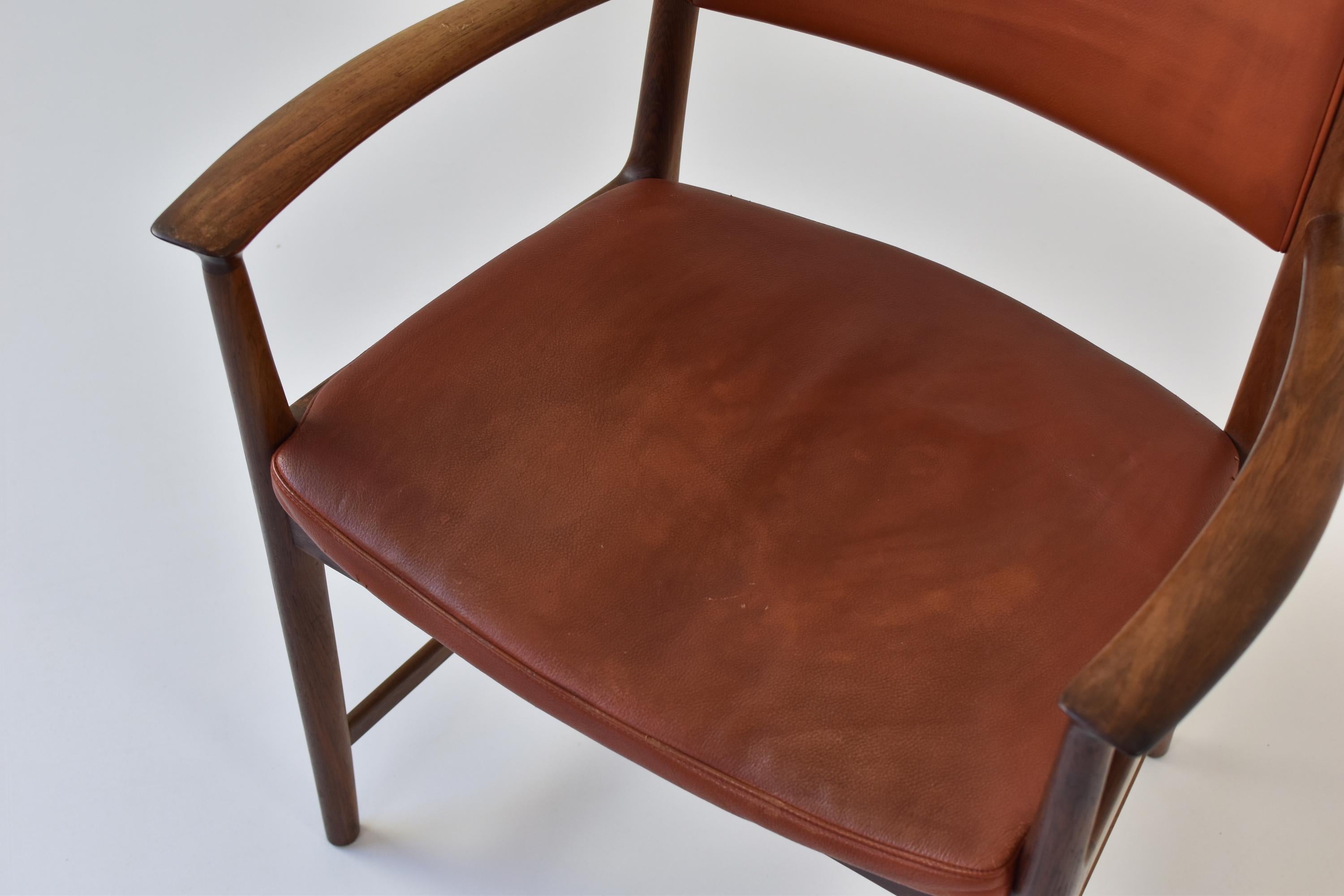 Armchair by Kai Lyngfeldt Larsen for Søren Willadsen Møbelfabrik, Denmark, 1950s 2