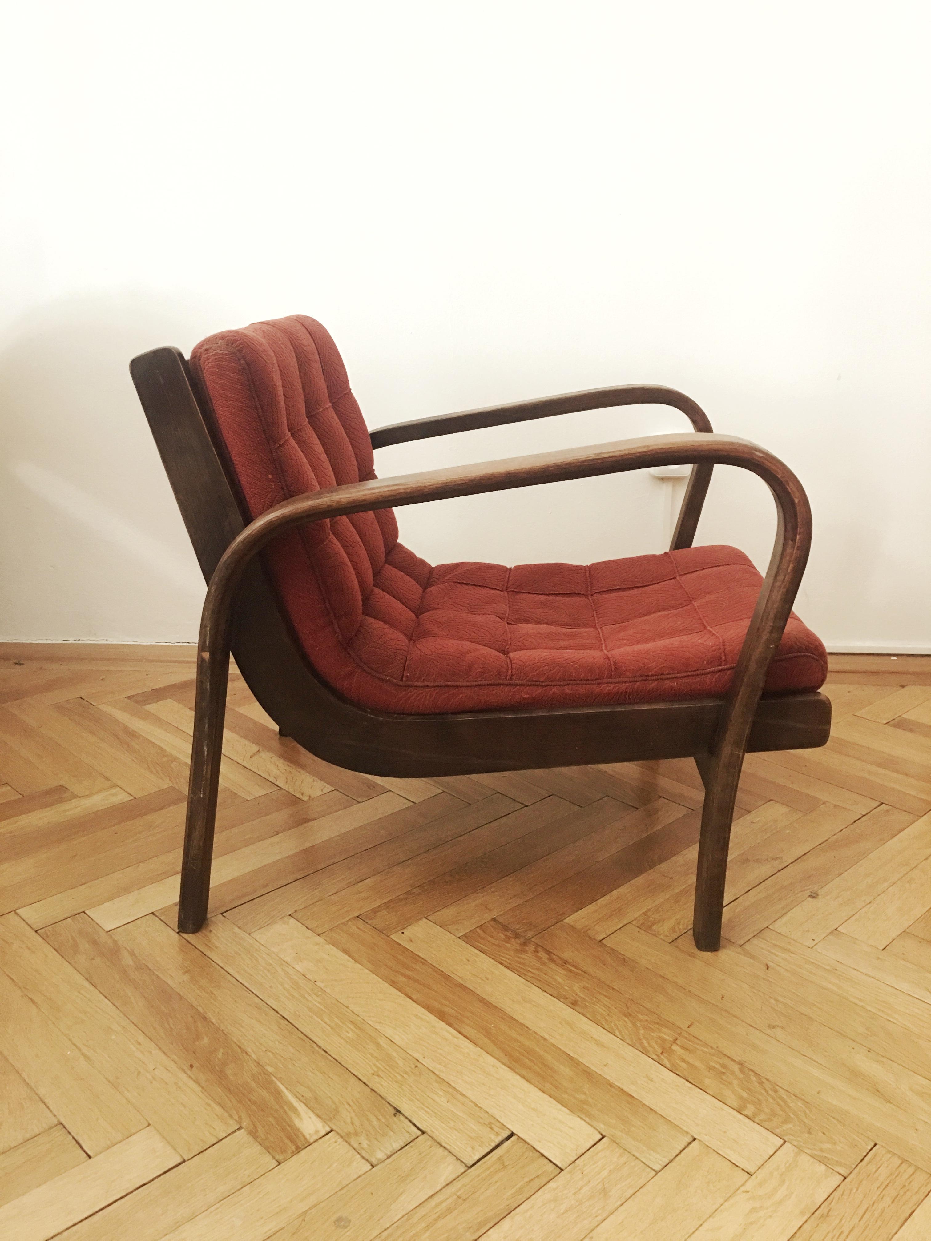 Armchair by Karel Kozelka and Antonin Kropacek, 1940s In Good Condition For Sale In Prague, CZ