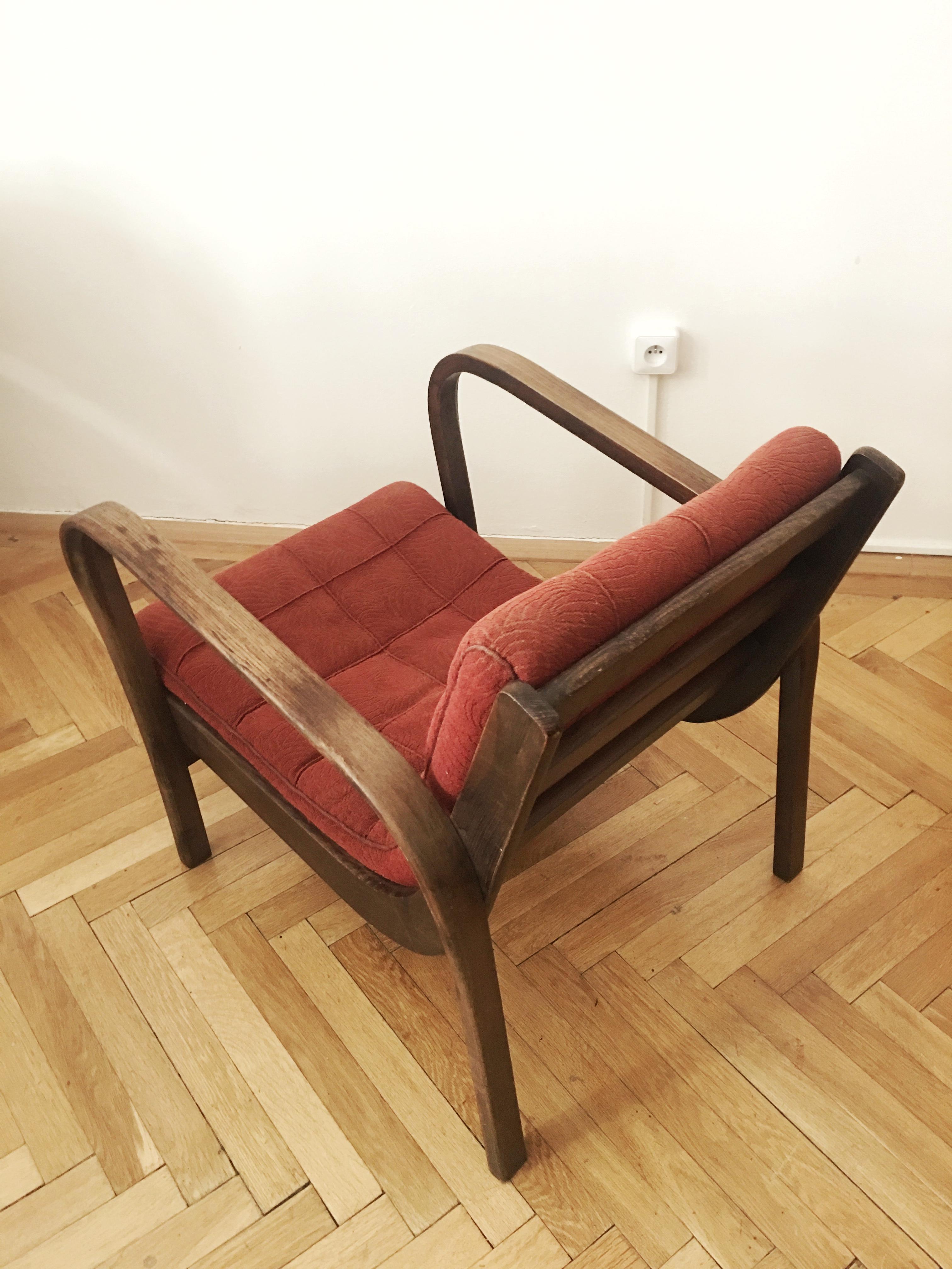 Armchair by Karel Kozelka and Antonin Kropacek, 1940s For Sale 1