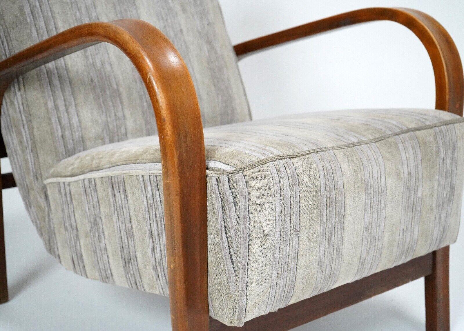 Fabric Armchair by Kozelka and Kropacek For Sale