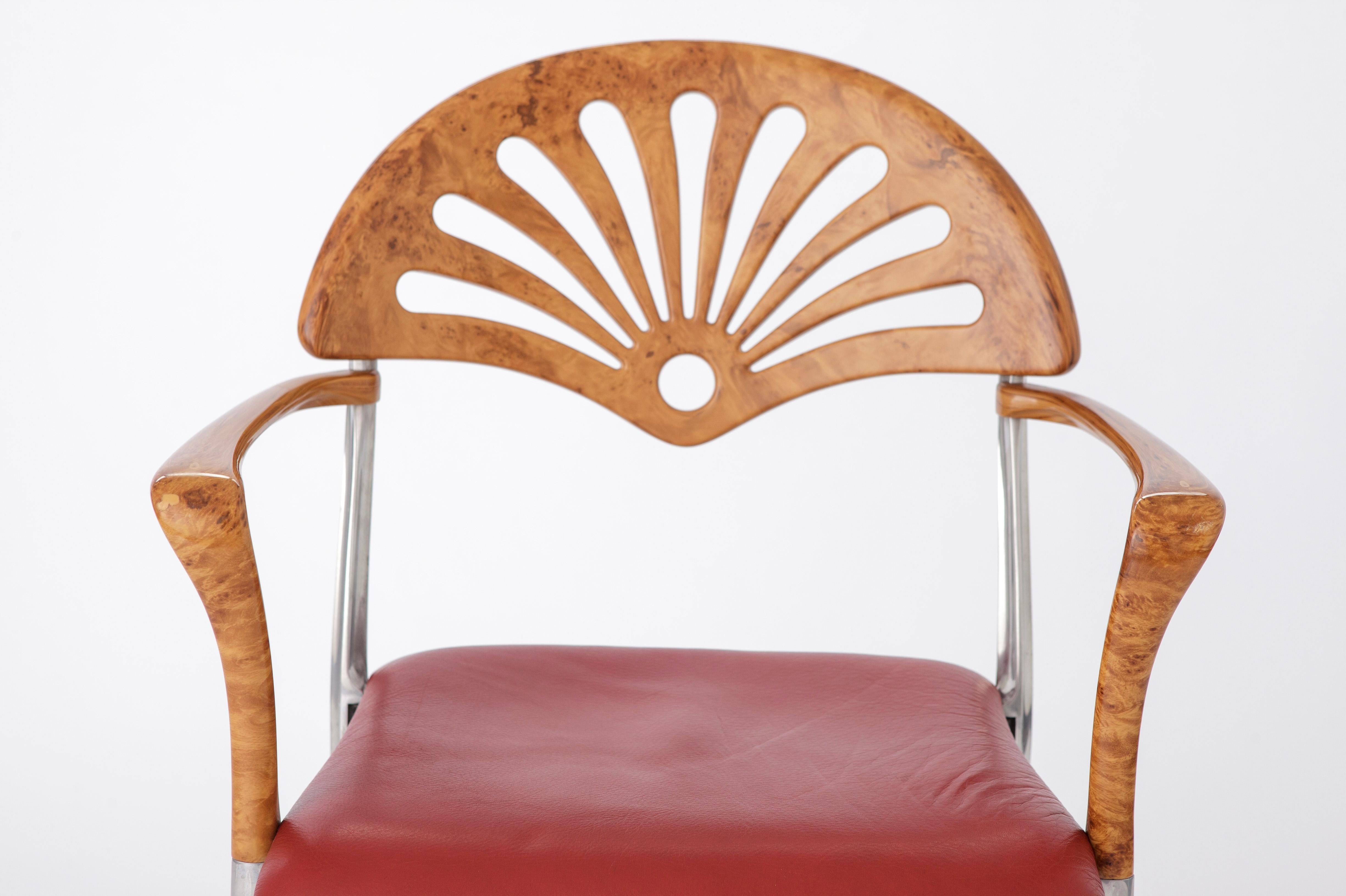 Mid-Century moderno Poltrona di Luigi Origlia, anni '80, Italia in vendita