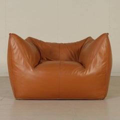Armchair by Mario Bellini B&B Production Foam Leather Vintage Italy 1970s-1980s