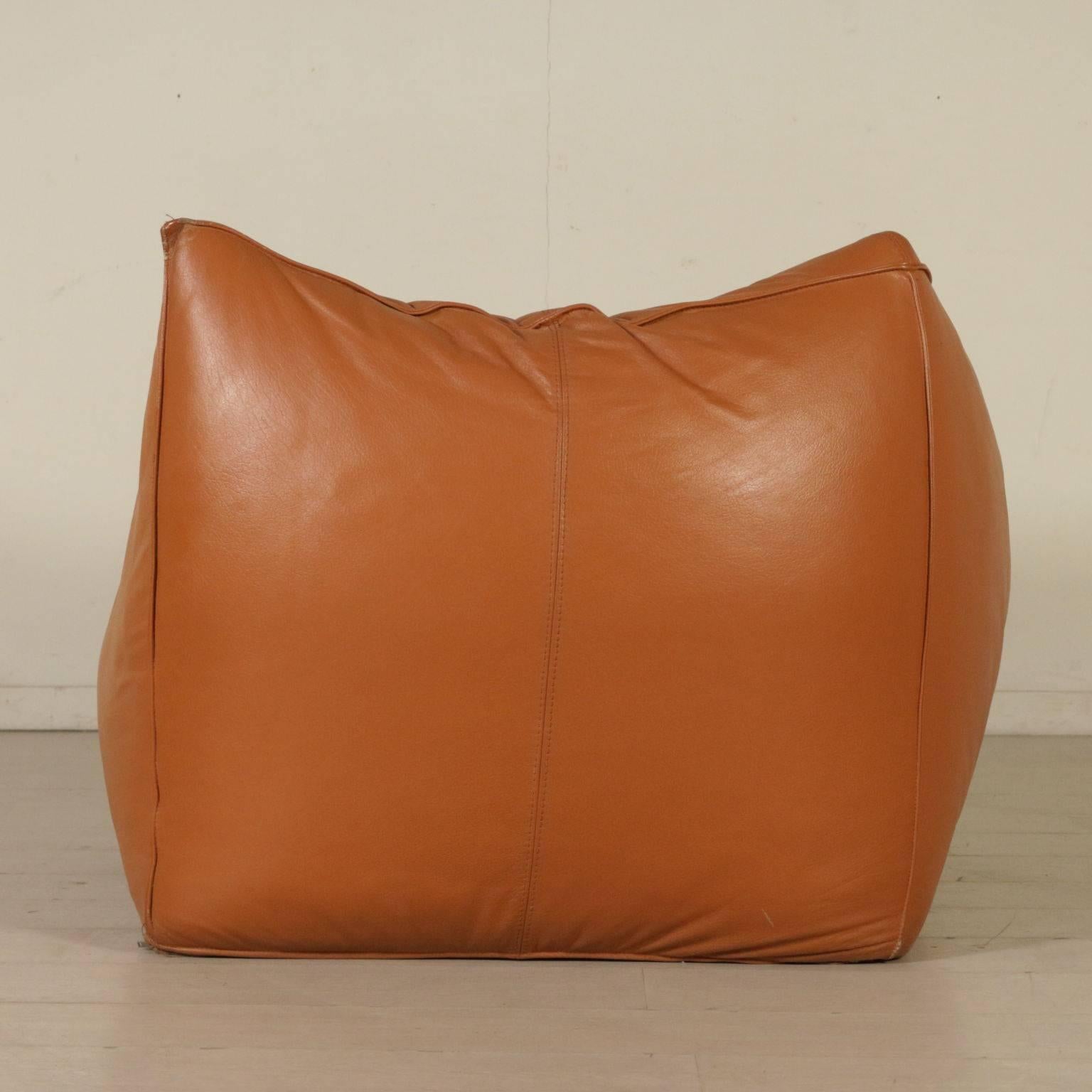 Armchair by Mario Bellini B&B Production Foam Leather Vintage Italy 1970s-1980s 2