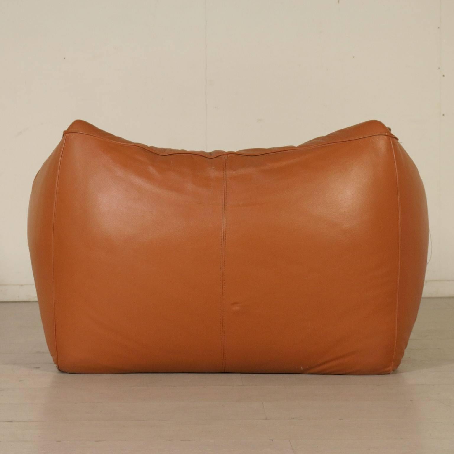 Armchair by Mario Bellini B&B Production Foam Leather Vintage Italy 1970s-1980s 3