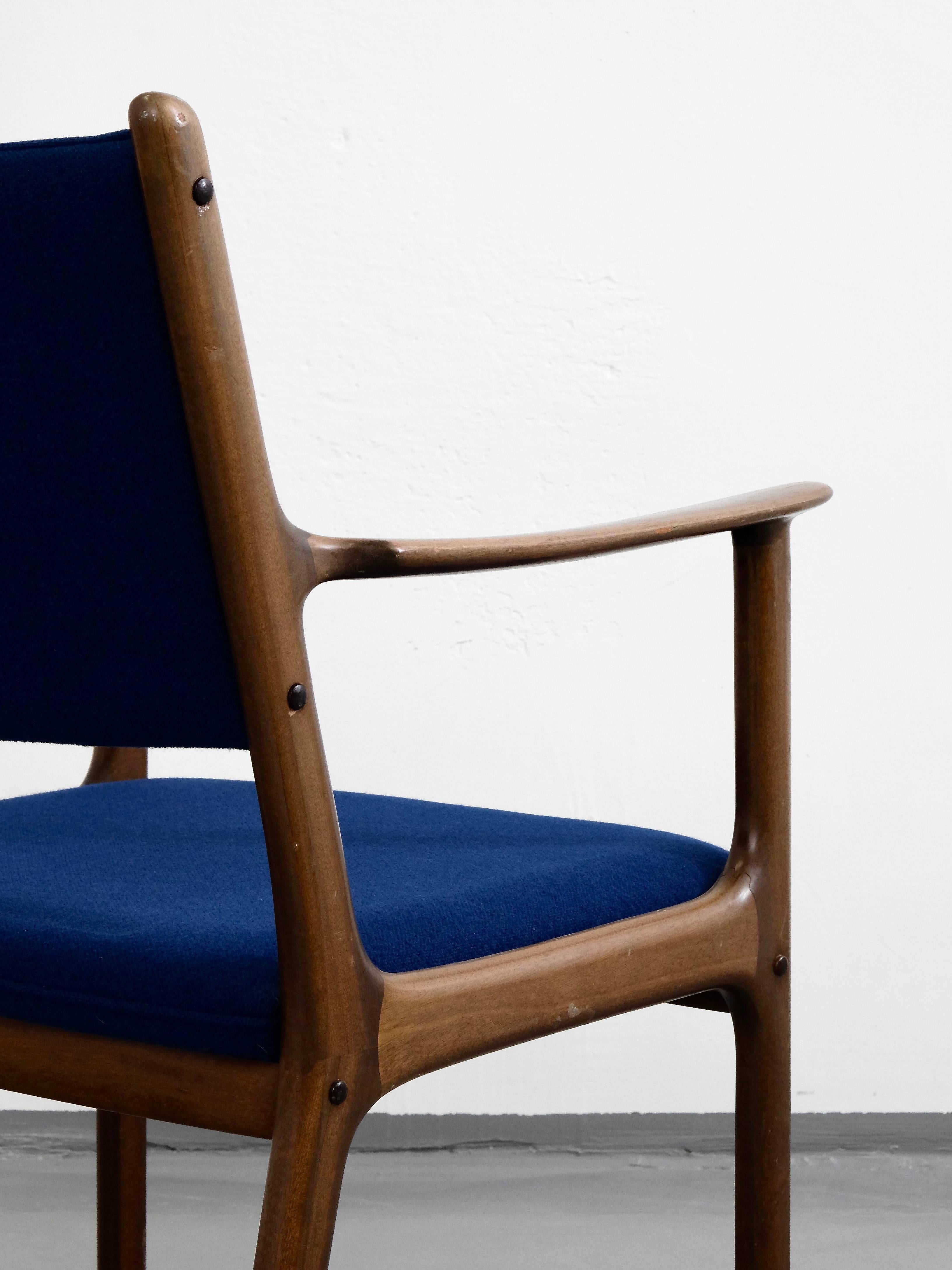 Wool Armchair by Ole Wanscher for P. Jeppesens Møbelfabrik