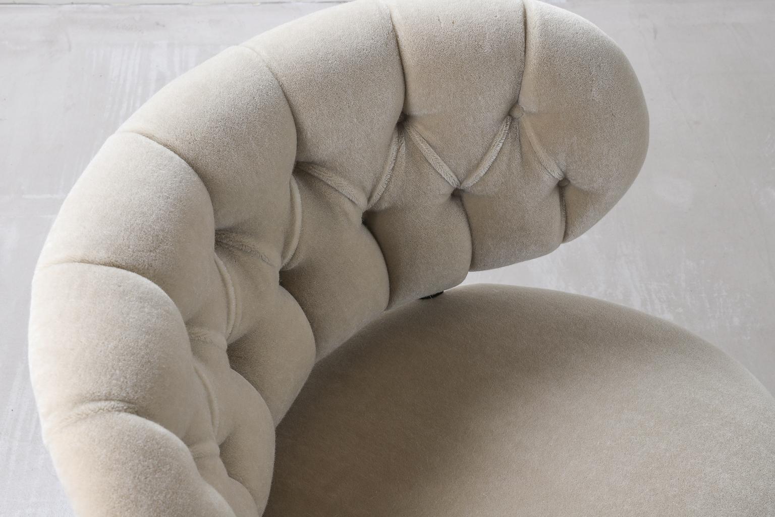 Armchair by Otto Schulz 1930s-1940s Upholstered in Bespoke Mohair 6