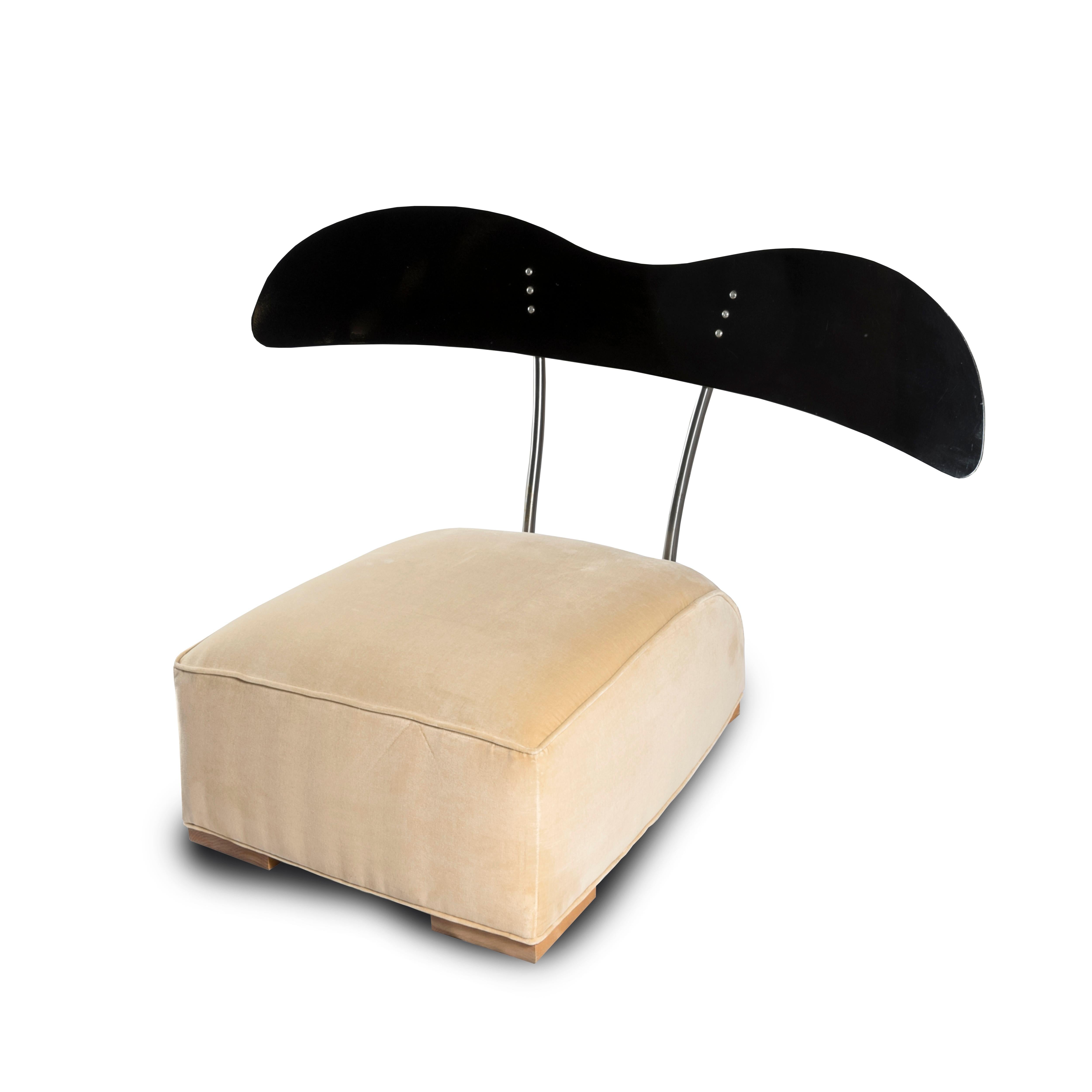 French Armchair by Patrick Naggar and Dominique Lachevsky for Galerie Neotu, 1990s For Sale