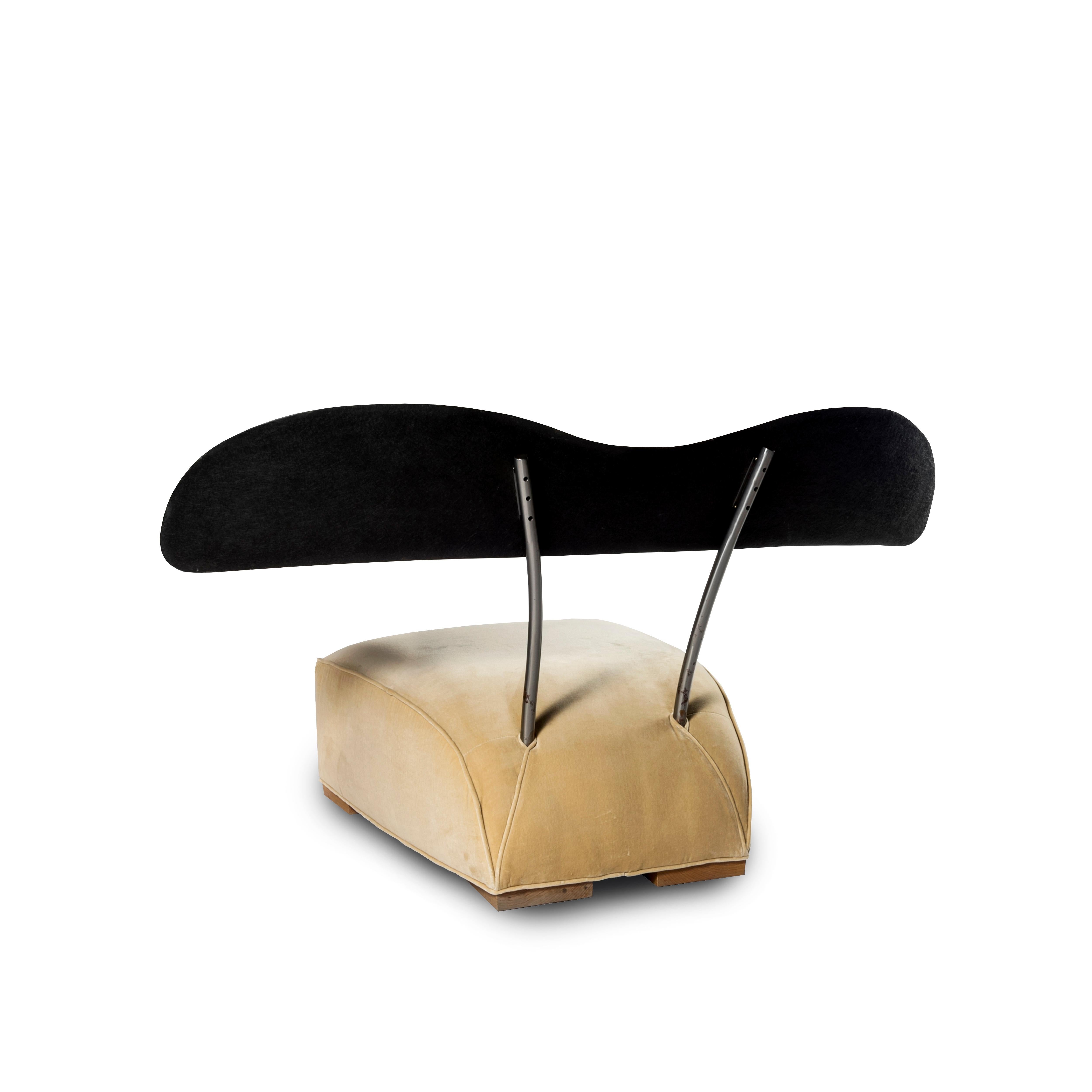 Chrome Armchair by Patrick Naggar and Dominique Lachevsky for Galerie Neotu, 1990s For Sale
