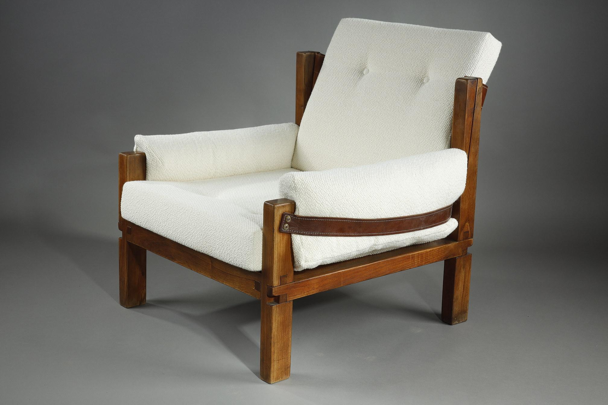 Armchair by Pierre CHAPO from the 1970s, S15 MODEL For Sale 4