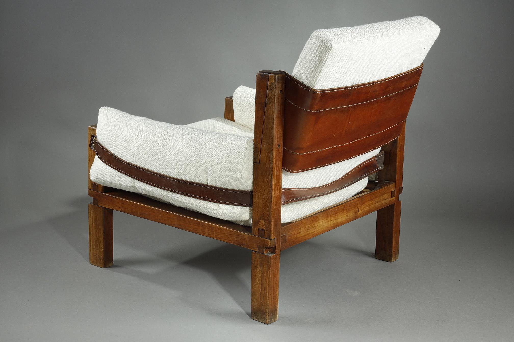 Armchair by Pierre CHAPO from the 1970s, S15 MODEL For Sale 3