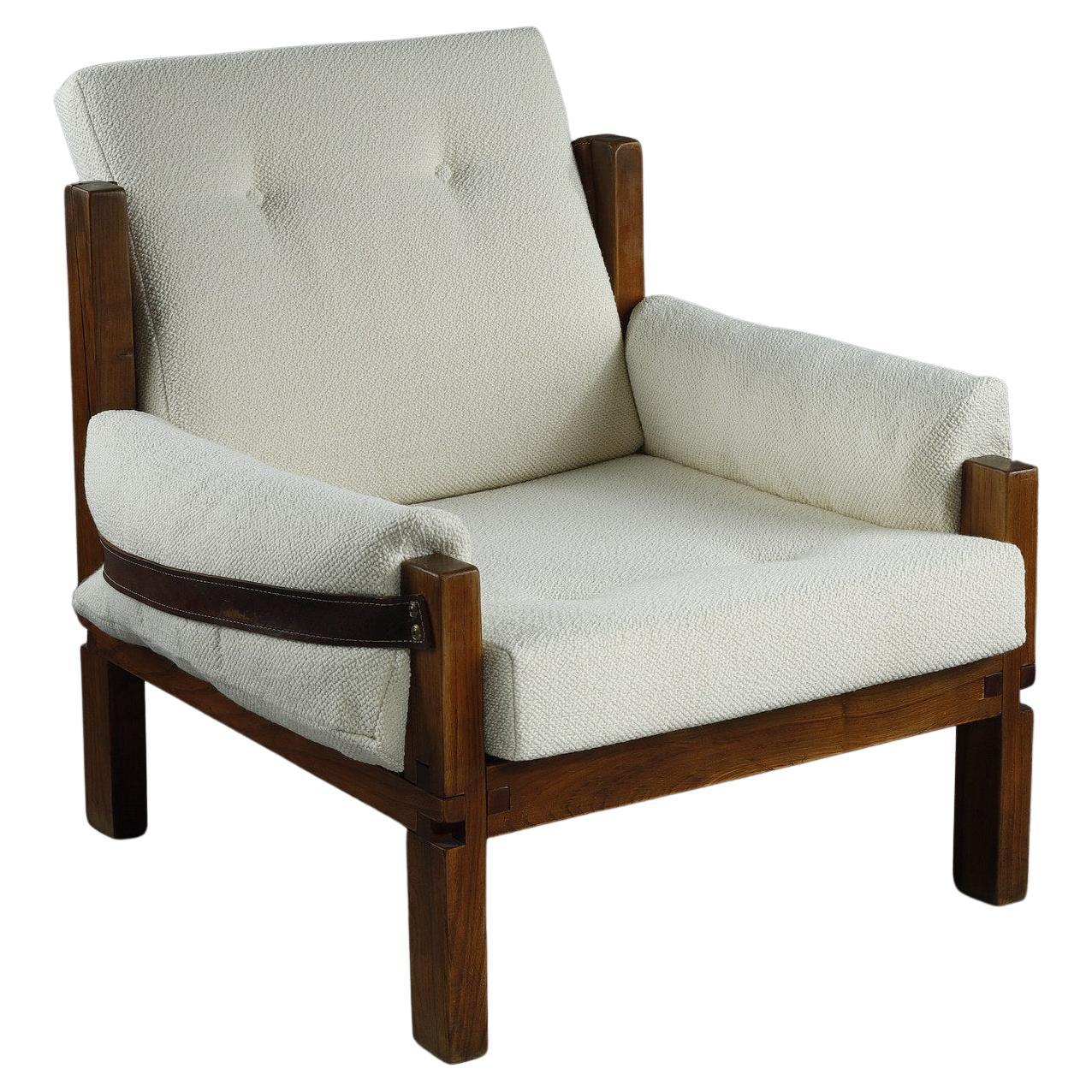 Armchair by Pierre CHAPO from the 1970s, S15 MODEL For Sale