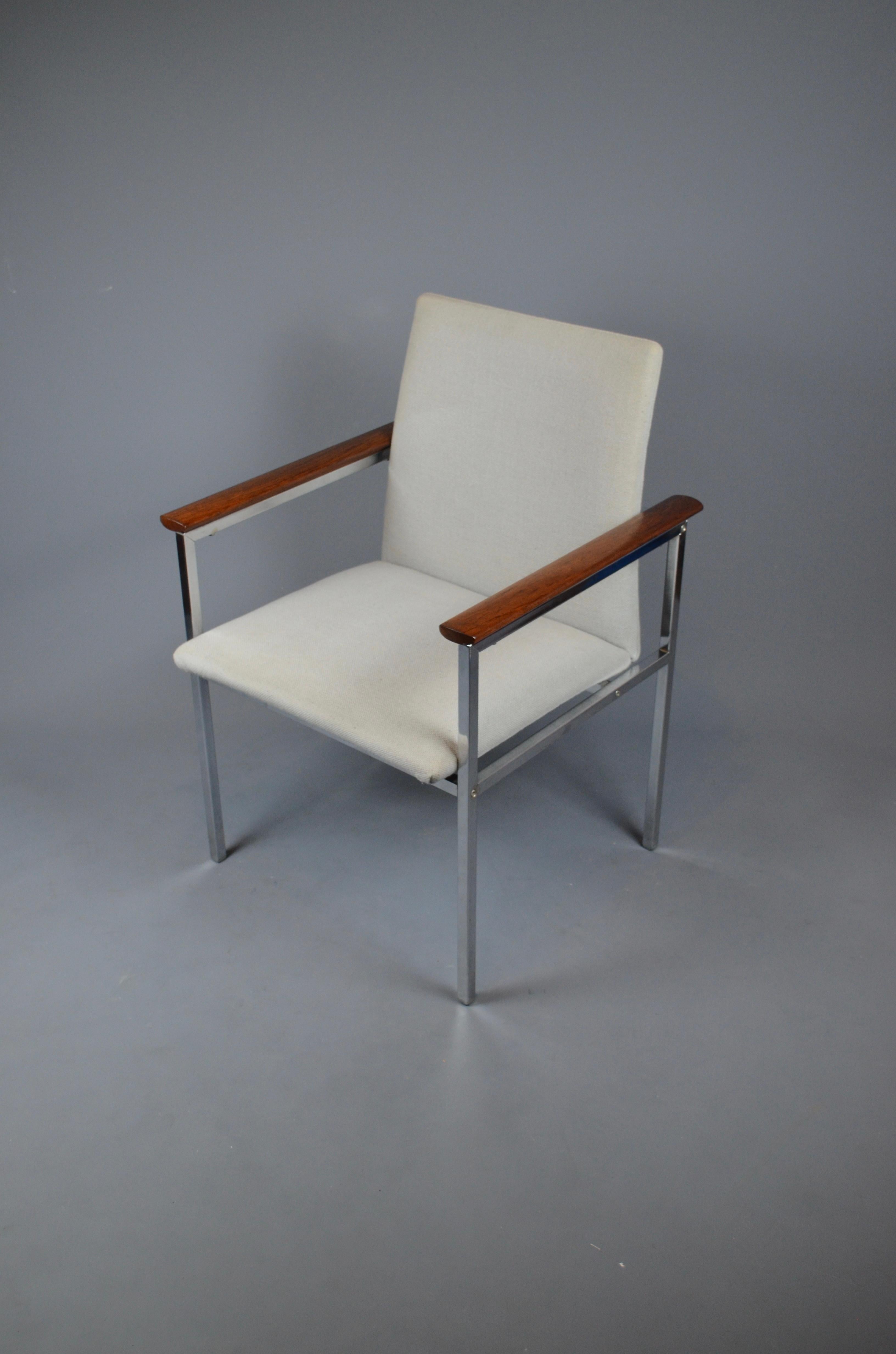 Mid-Century Modern Armchair by Sigvard Bernadotte for France & Søn, Denmark, 1960s For Sale
