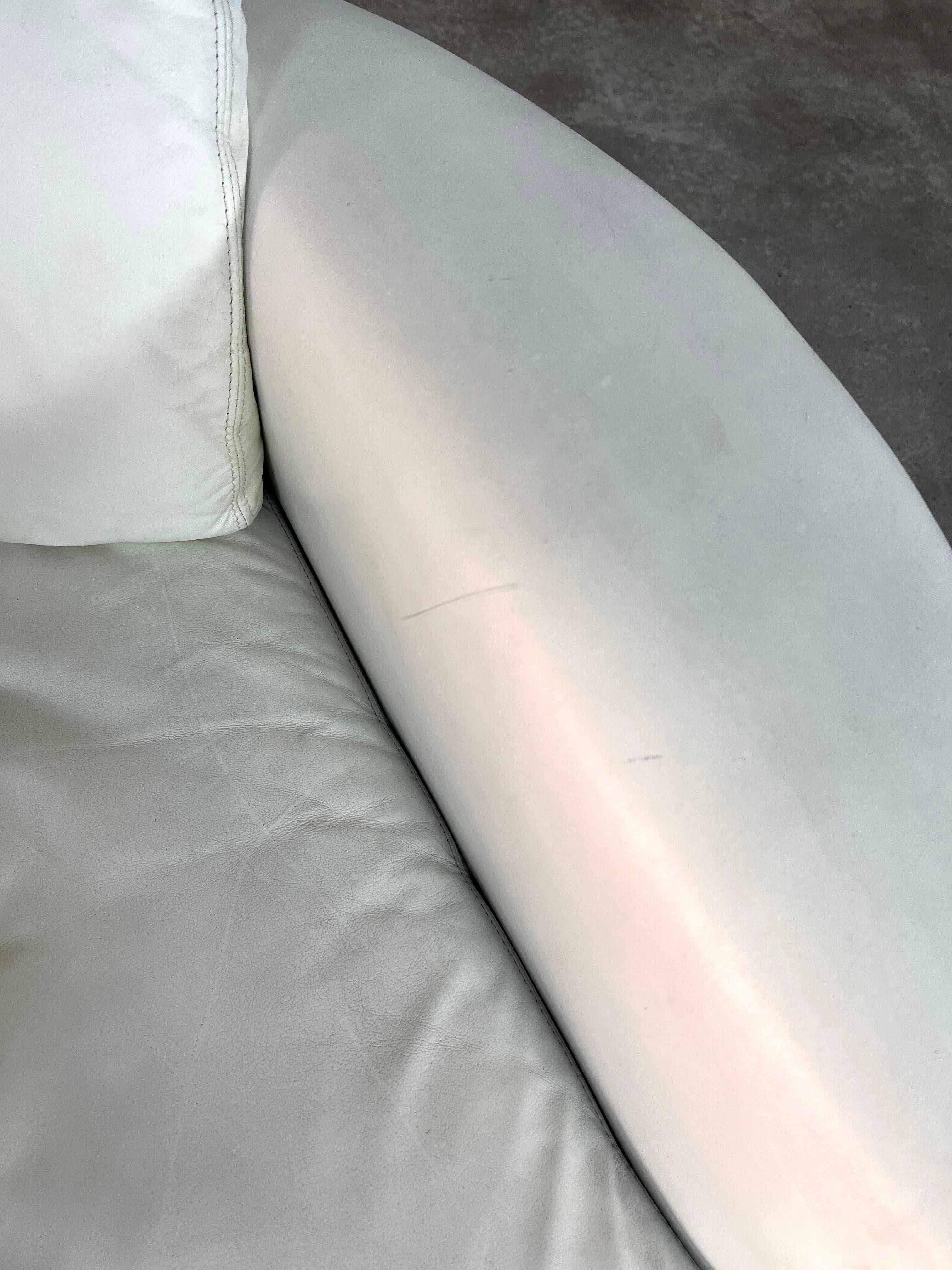 Leather Armchair by Umberto Asnago for Giorgetti For Sale