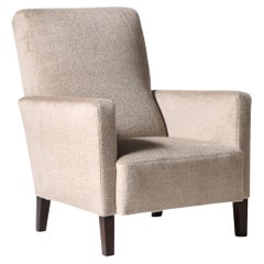 Armchair, c. 1940s Cashmere, Stained Elm Italy, c. 1950