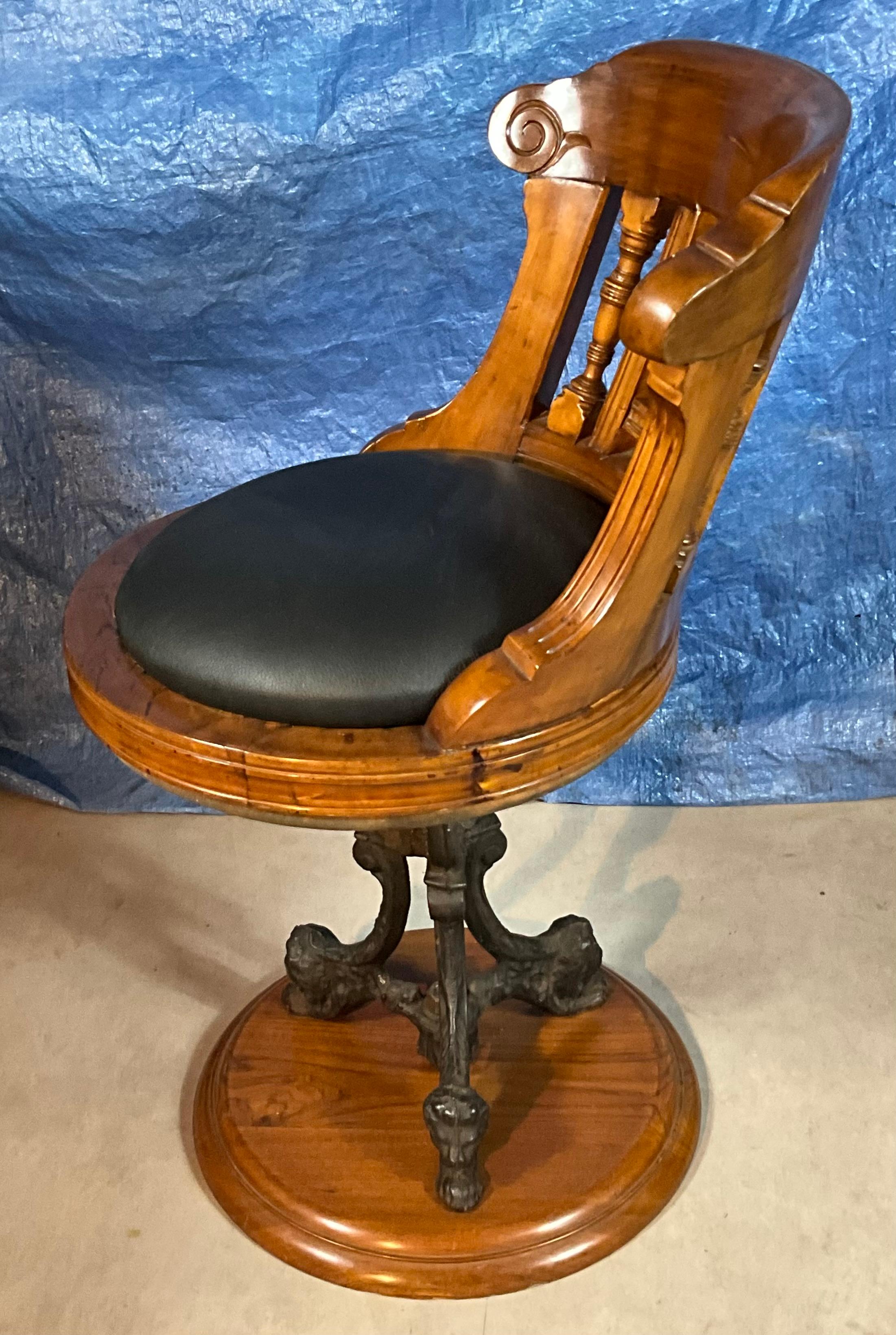 French Armchair Captain English Cherry 19th