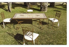 Sessel / Stuhl aus Schmiedeeisen, Gartenmöbel, Indoor und Outdoor