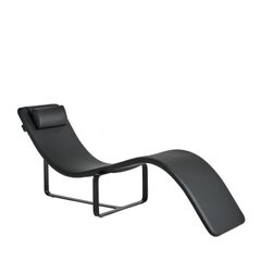 Sessel / Chaise-Longue aus Leder Baleri Italia Flipt design Jeff Miller