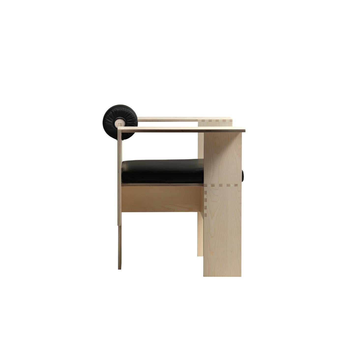 Sessel Chaise Morelato, hergestellt aus Birkensperrholz mit Ahornfurnier im Zustand „Neu“ im Angebot in Salizzole, IT