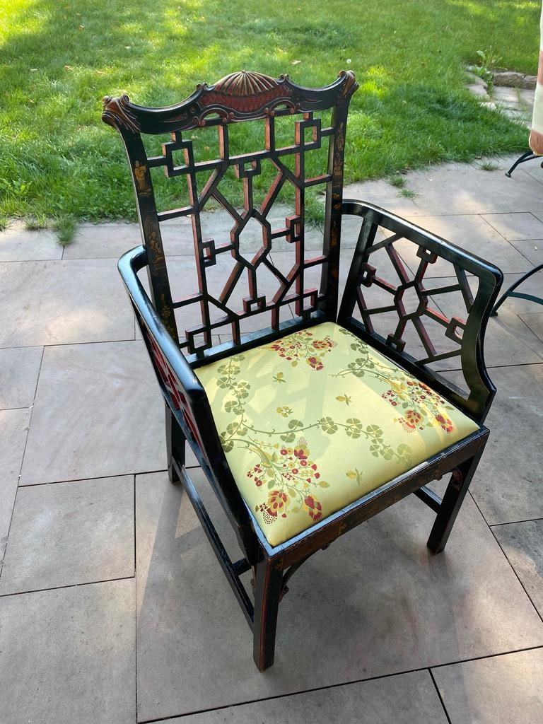 chinoiserie armchair