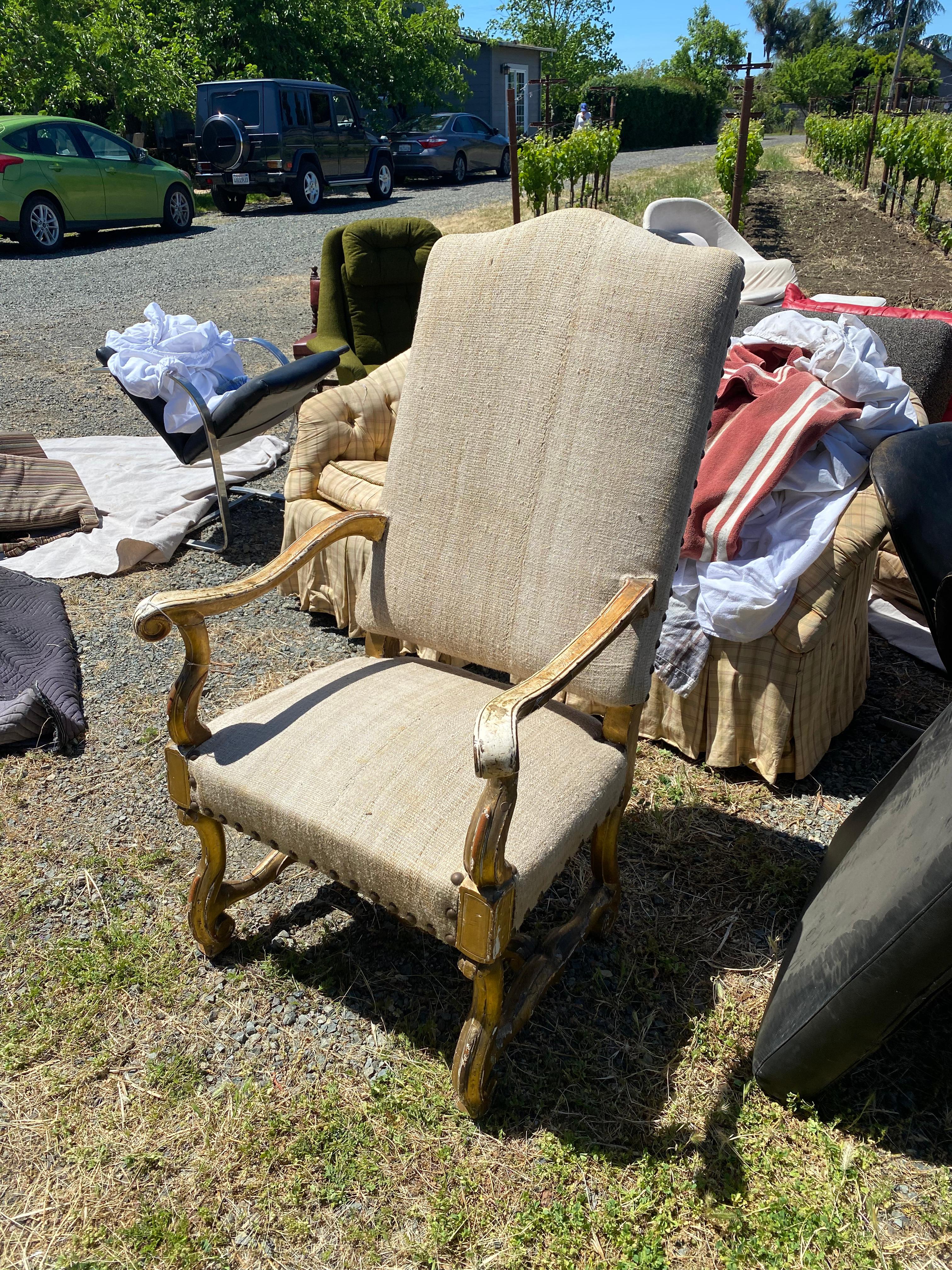 Armchair, circa 18th century. 