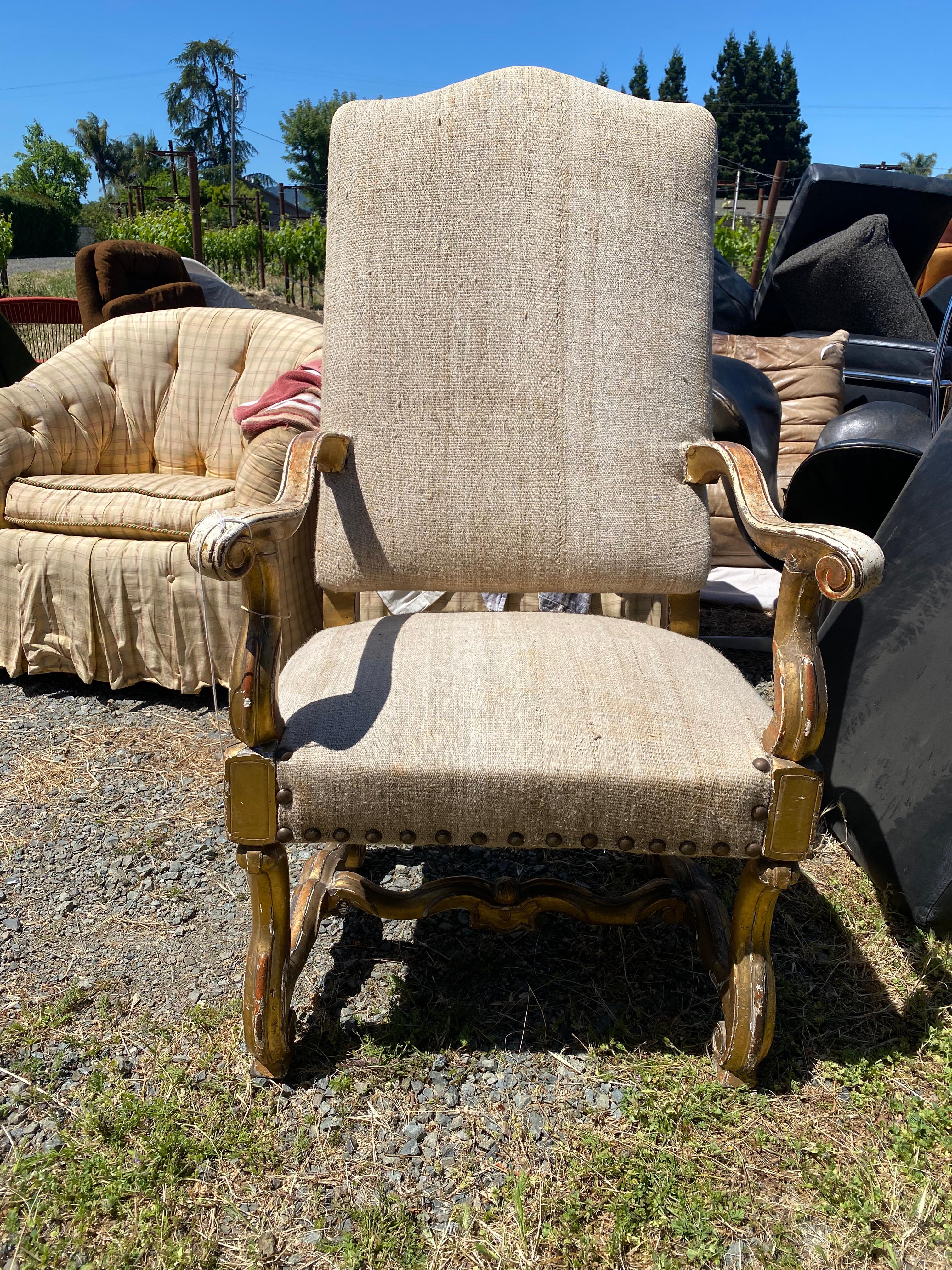 Armchair, circa 18th Century In Good Condition For Sale In Napa, CA