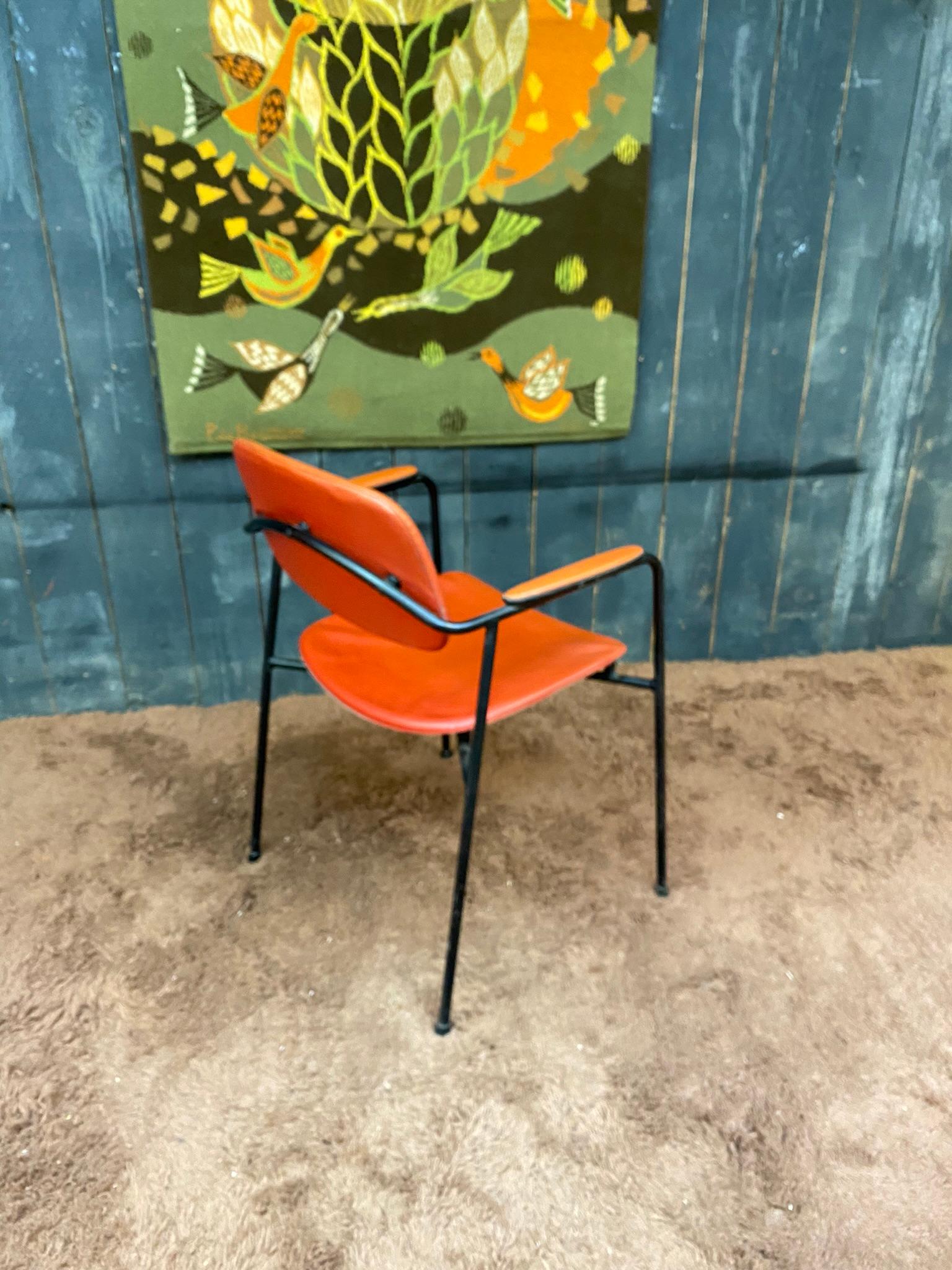 20th Century Armchair circa 1950, French Reconstruction For Sale