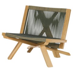 Armchair Classicon Volkshaus Lounge Chair design Herzog & de Meuron - Oak/Green