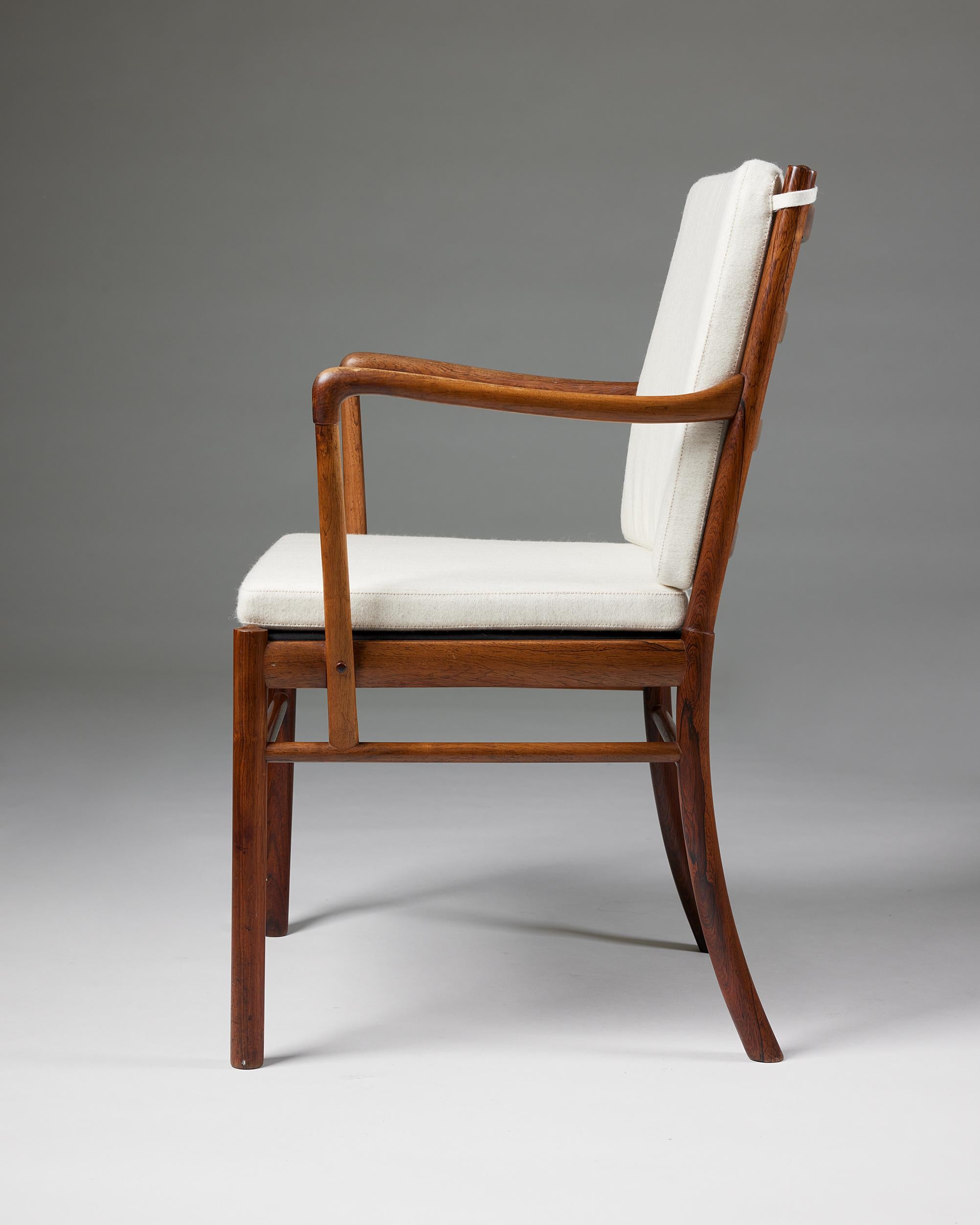 Armchair ‘Colonial’ Designed by Ole Wanscher for Poul Jeppesen In Good Condition In Stockholm, SE