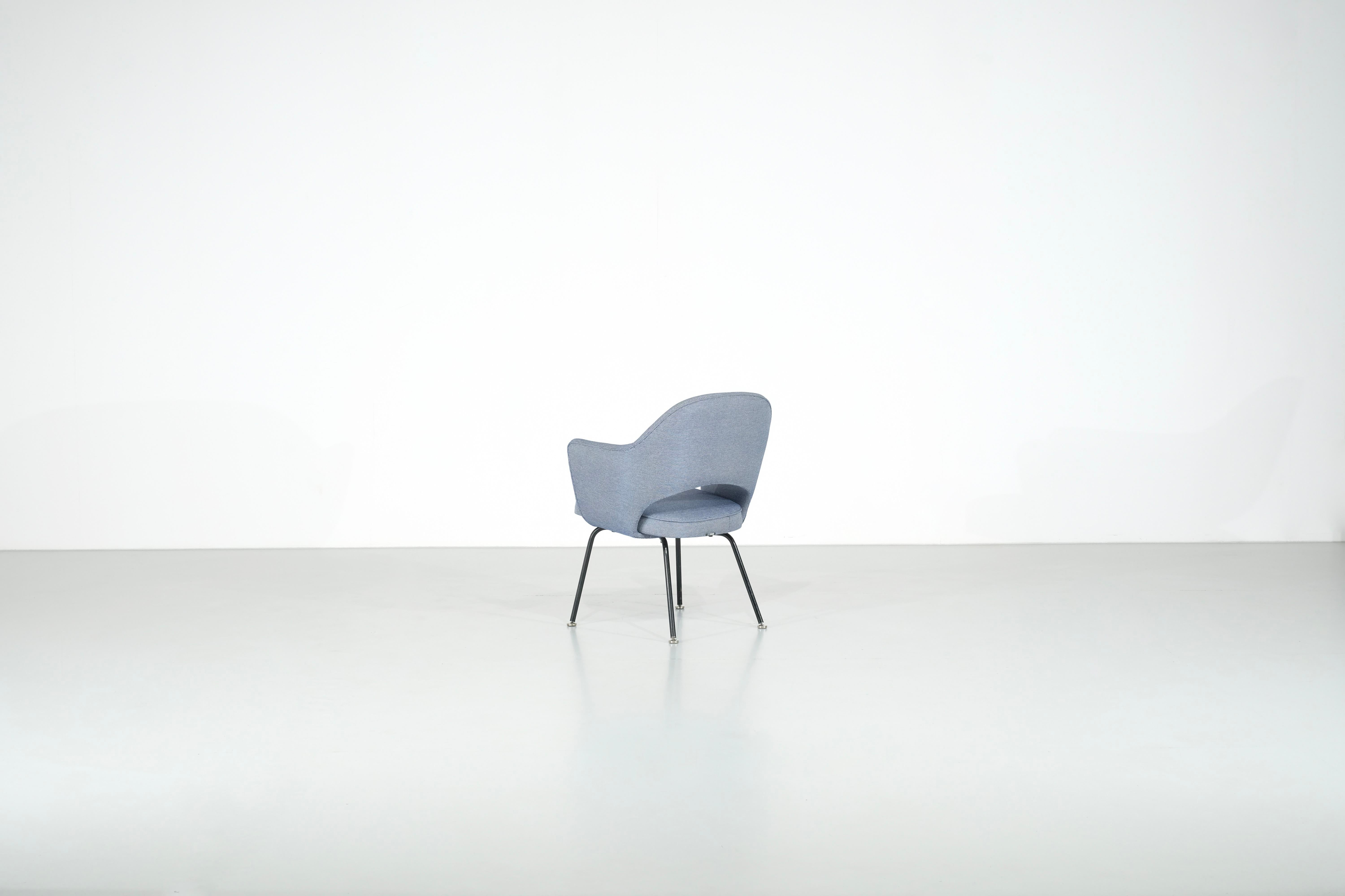Métal Fauteuil Conference d'Eero Saarinen produit par Knoll pour IBM, USA 1957. en vente