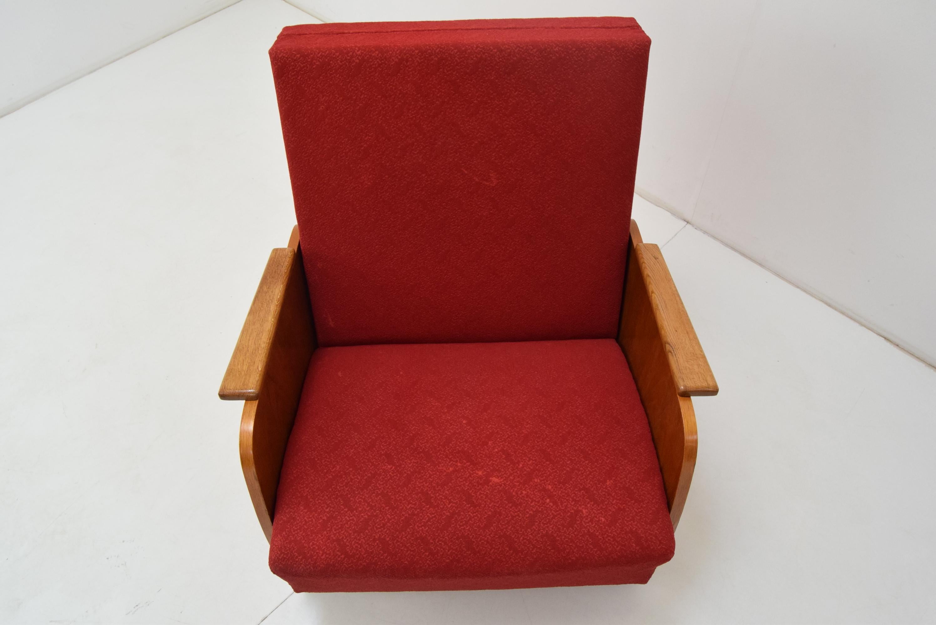 Czech Armchair Convertible to Daybad, 1960´s For Sale