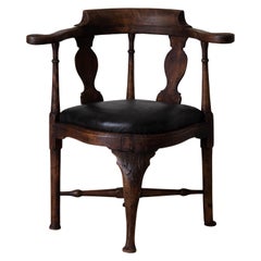 Armchair Corner Swedish Rococo Period 1750-1775 Brown Black Sweden