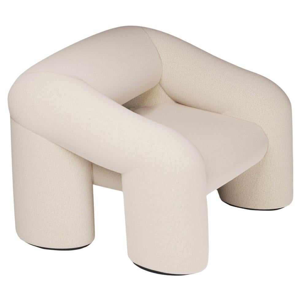 Armchair Cuby in Beige Fabric by Alter Ego Studio