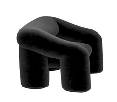 Armchair Cuby in Black Fabric by Alter Ego Studio