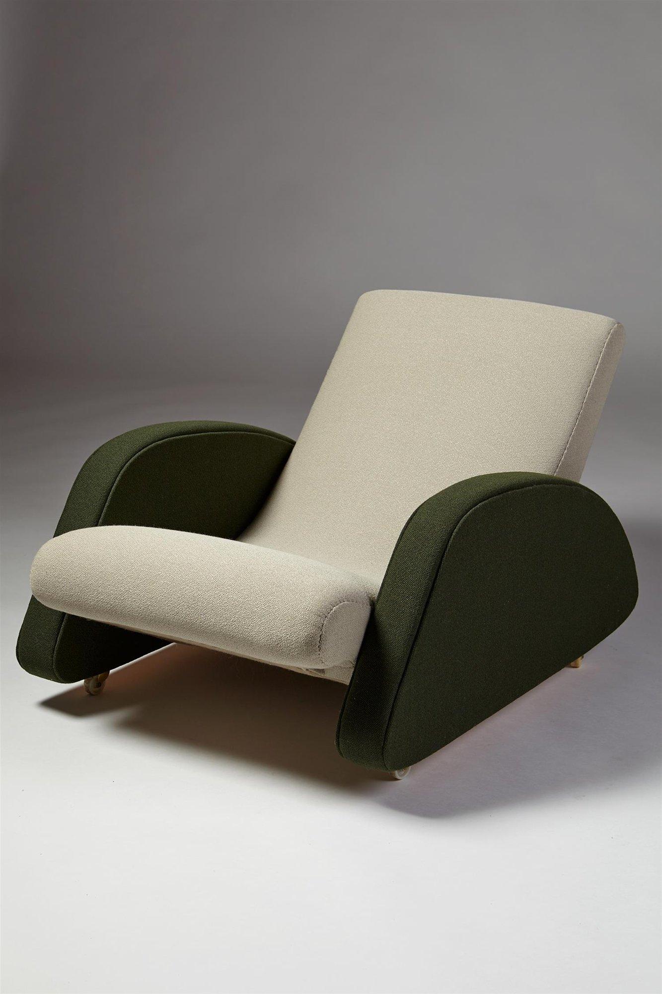 Scandinavian Modern Armchair Designed by Bo Wretling for Otto Wretling, Sweden, 1930s For Sale