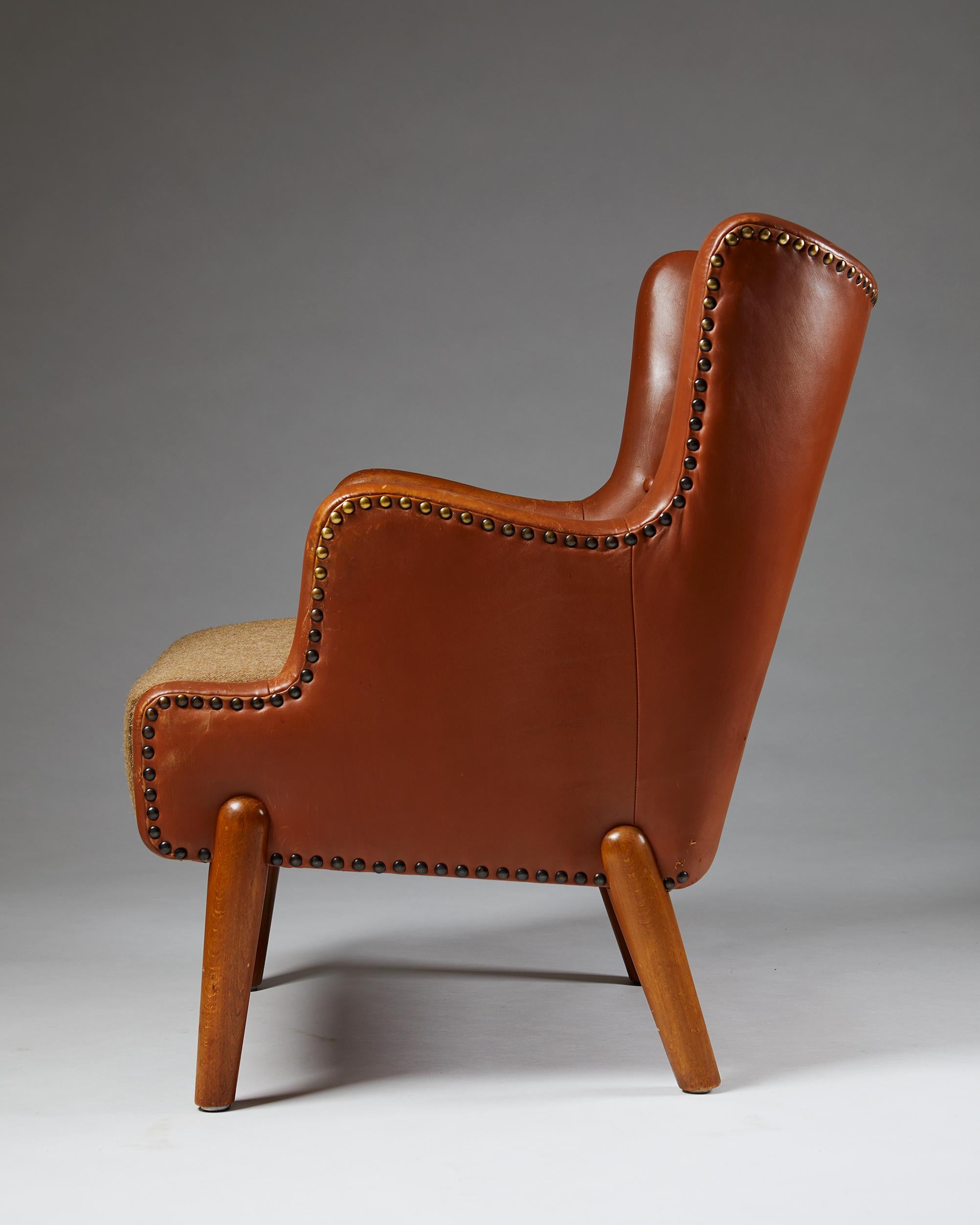 Danish Armchair Designed by Eva and Nils Koppel, Denmark, 1950s