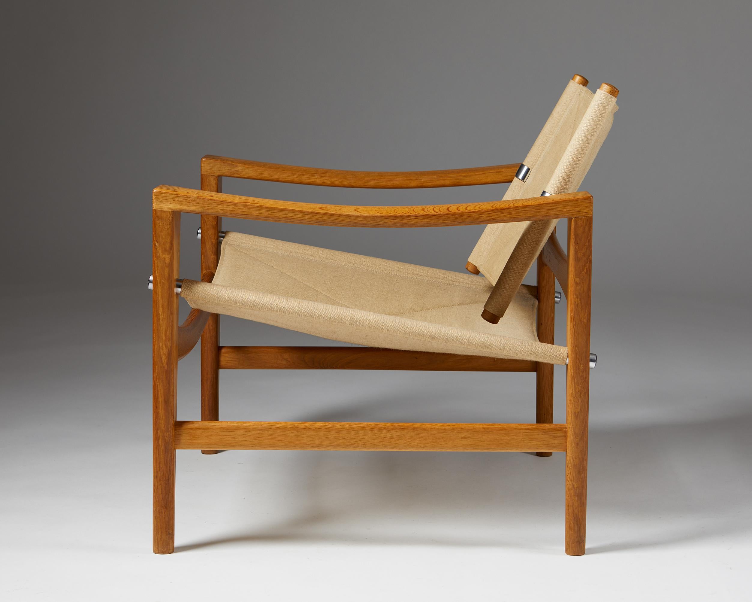 Mid-20th Century Armchair Designed by Hans J. Wegner for Johannes Hansen, Denmark, 1950's For Sale