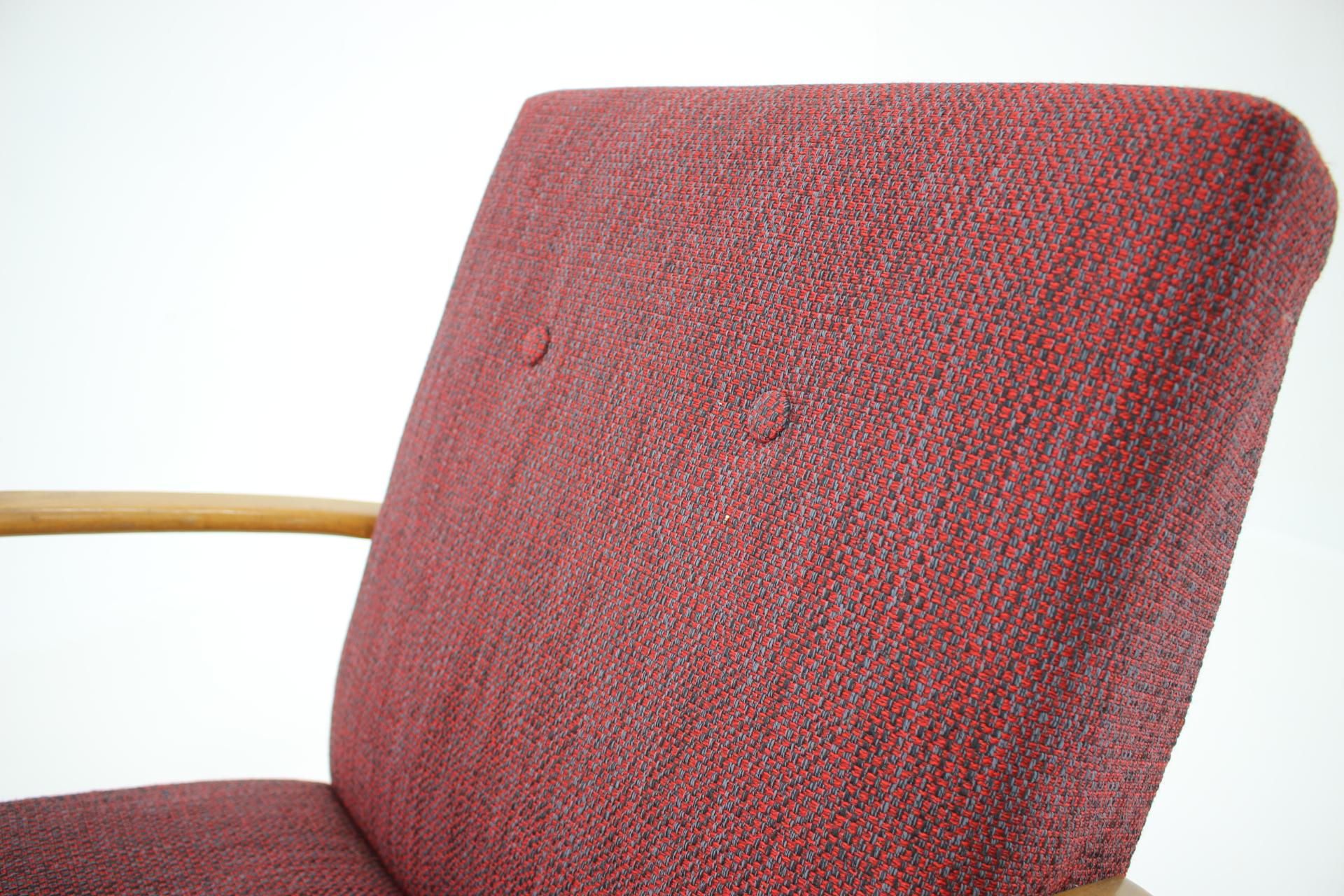 Czech Armchair Designed by Jindrich Halabala, 1950s For Sale