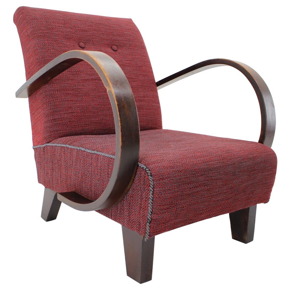 Sessel entworfen von Jindrich Halabala, 1950er Jahre im Angebot