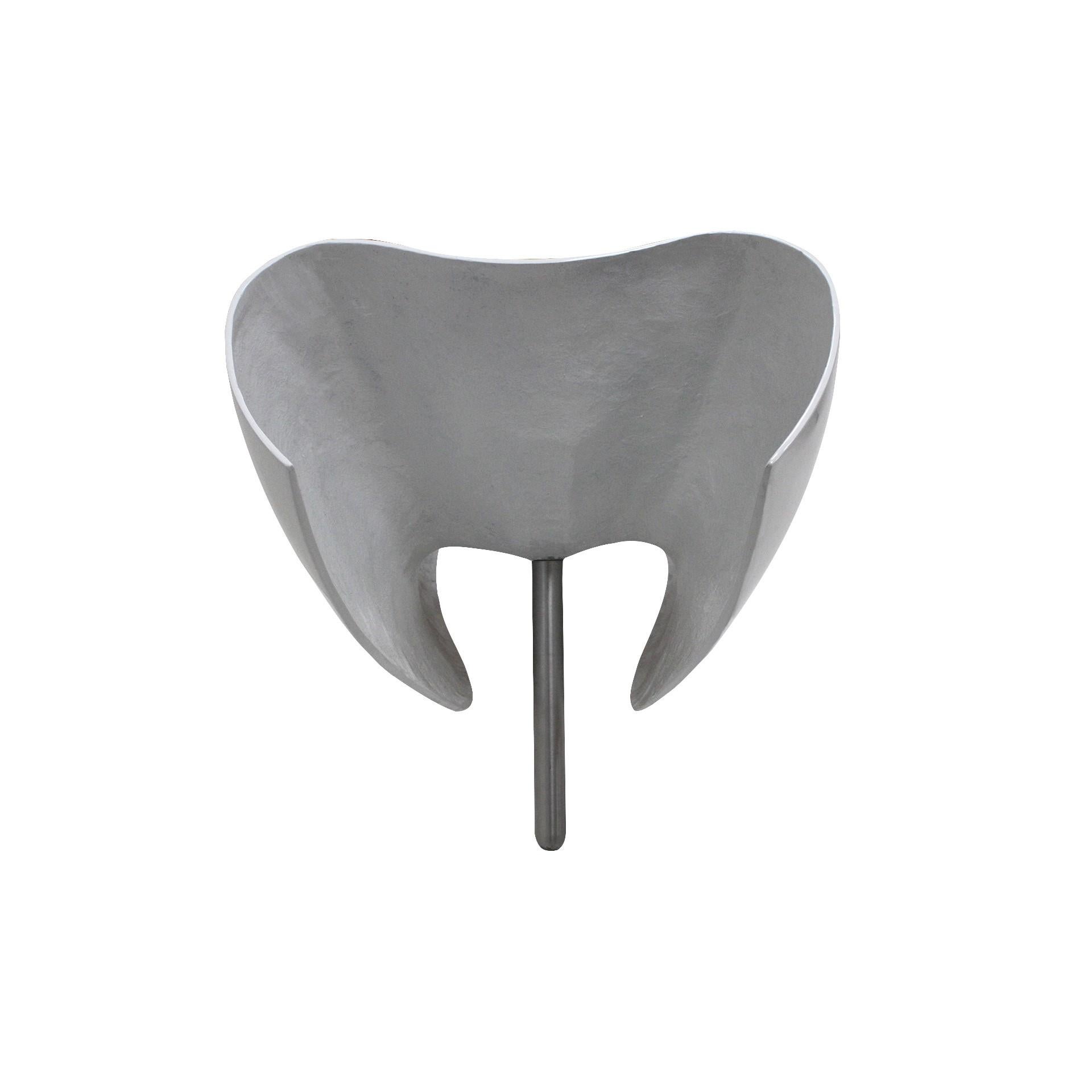 Silla moderna de fieltro blanco diseñada por Marc Newson, Italia, años 90 Pulido en venta