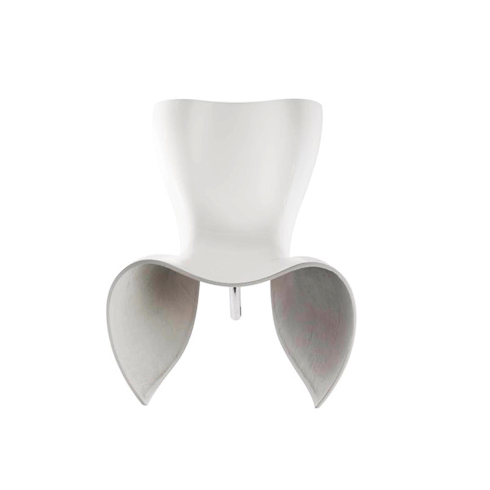 Silla moderna de fieltro blanco diseñada por Marc Newson, Italia, años 90 Italiano en venta