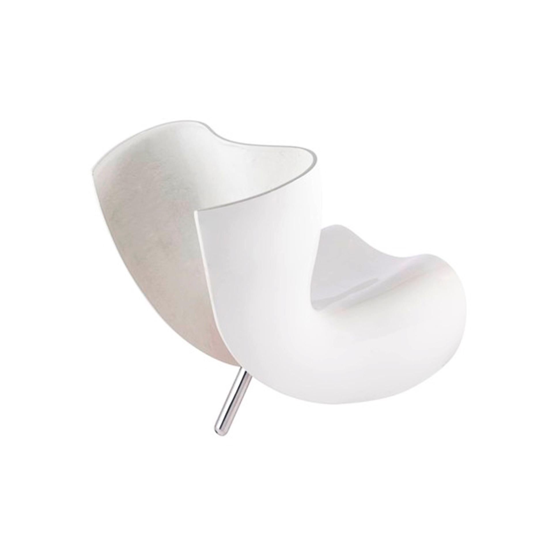 Silla moderna de fieltro blanco diseñada por Marc Newson, Italia, años 90 Moderno de mediados de siglo en venta
