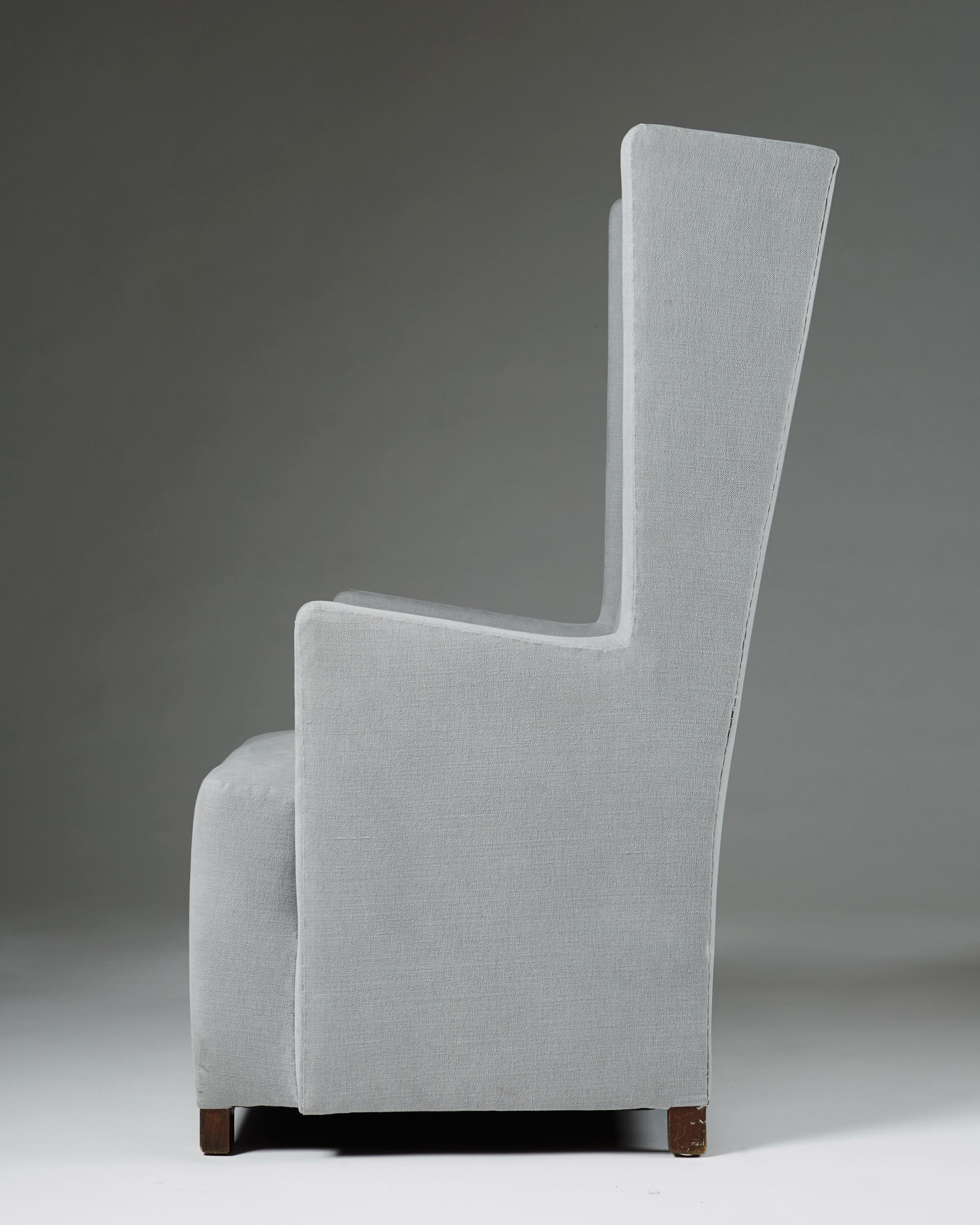 Scandinavian Modern Armchair, designed by Uno Åhrén or Björn Trägårdh for Svenskt Tenn, Sweden 1930s