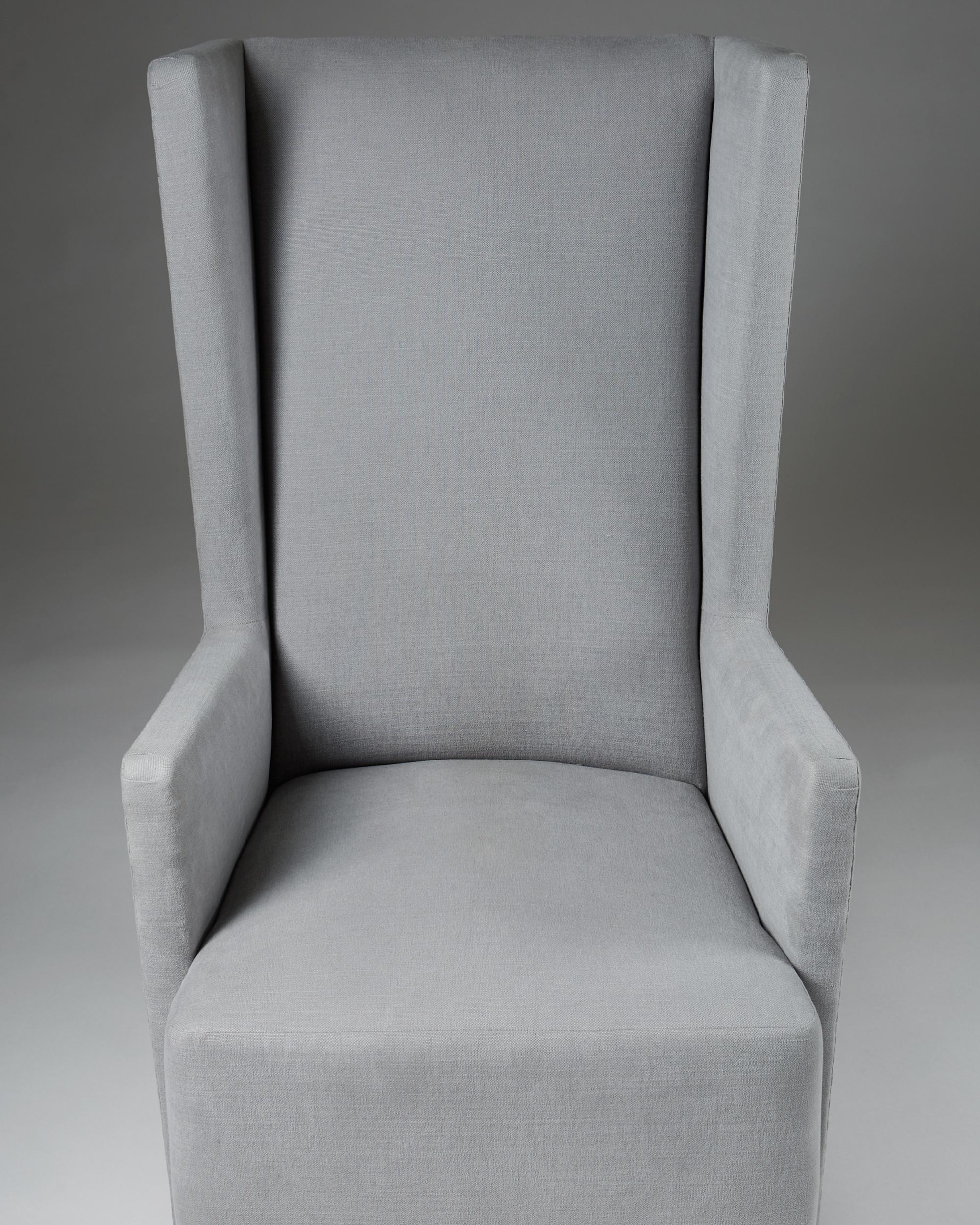 Wool Armchair, designed by Uno Åhrén or Björn Trägårdh for Svenskt Tenn, Sweden 1930s For Sale