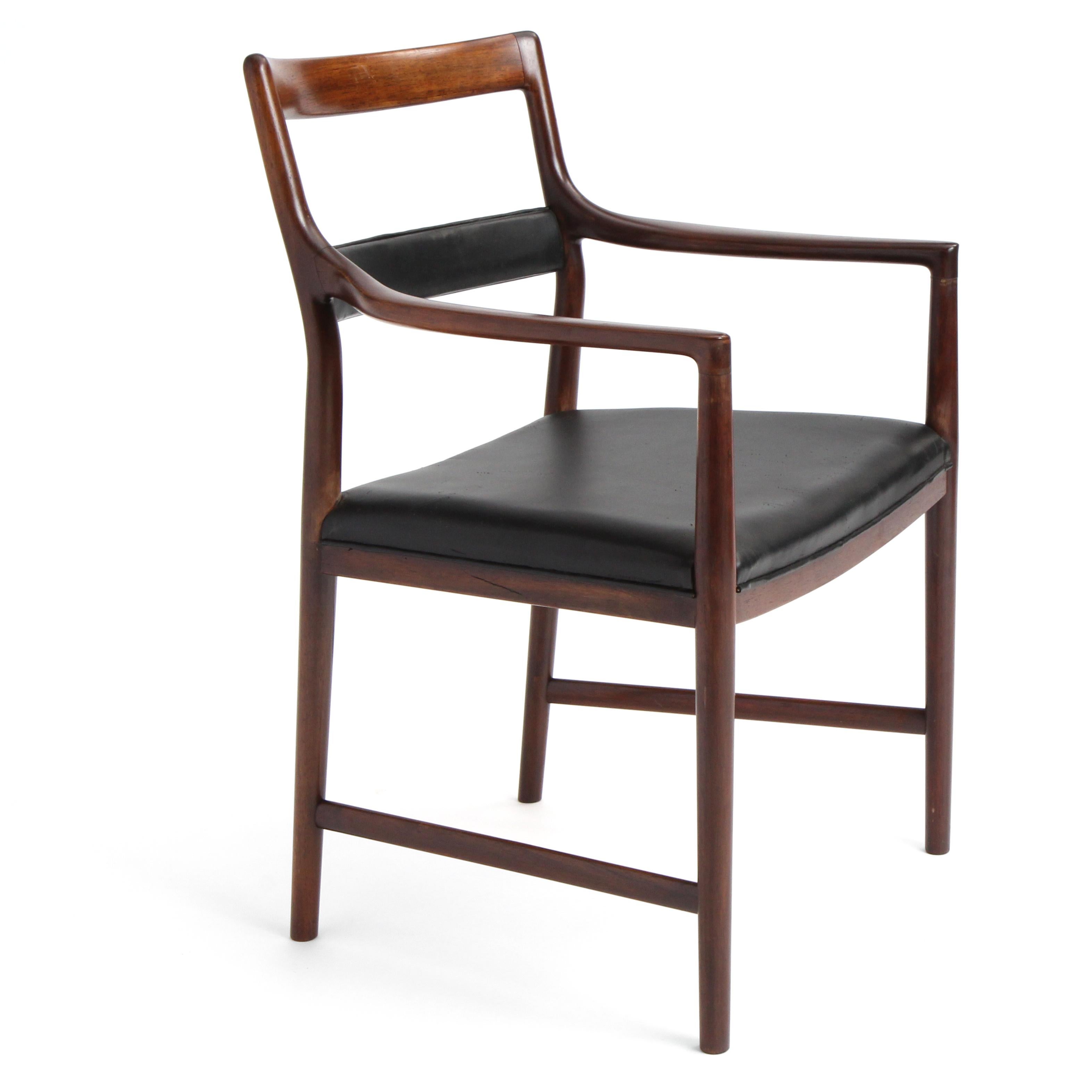 jensen leather dining chair
